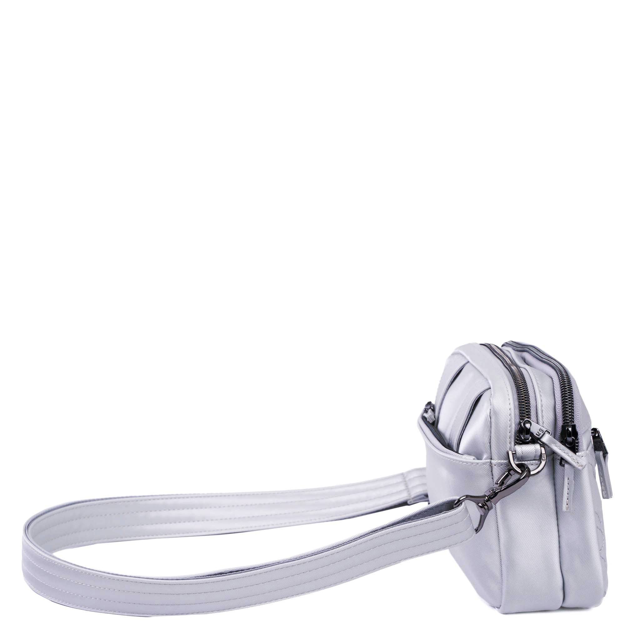 Super Coupe 3 Satin Luxe Convertible Crossbody Bag - METALLIC SILVER - SuperCoupe3_SatinLuxe_MetallicSilver_03
