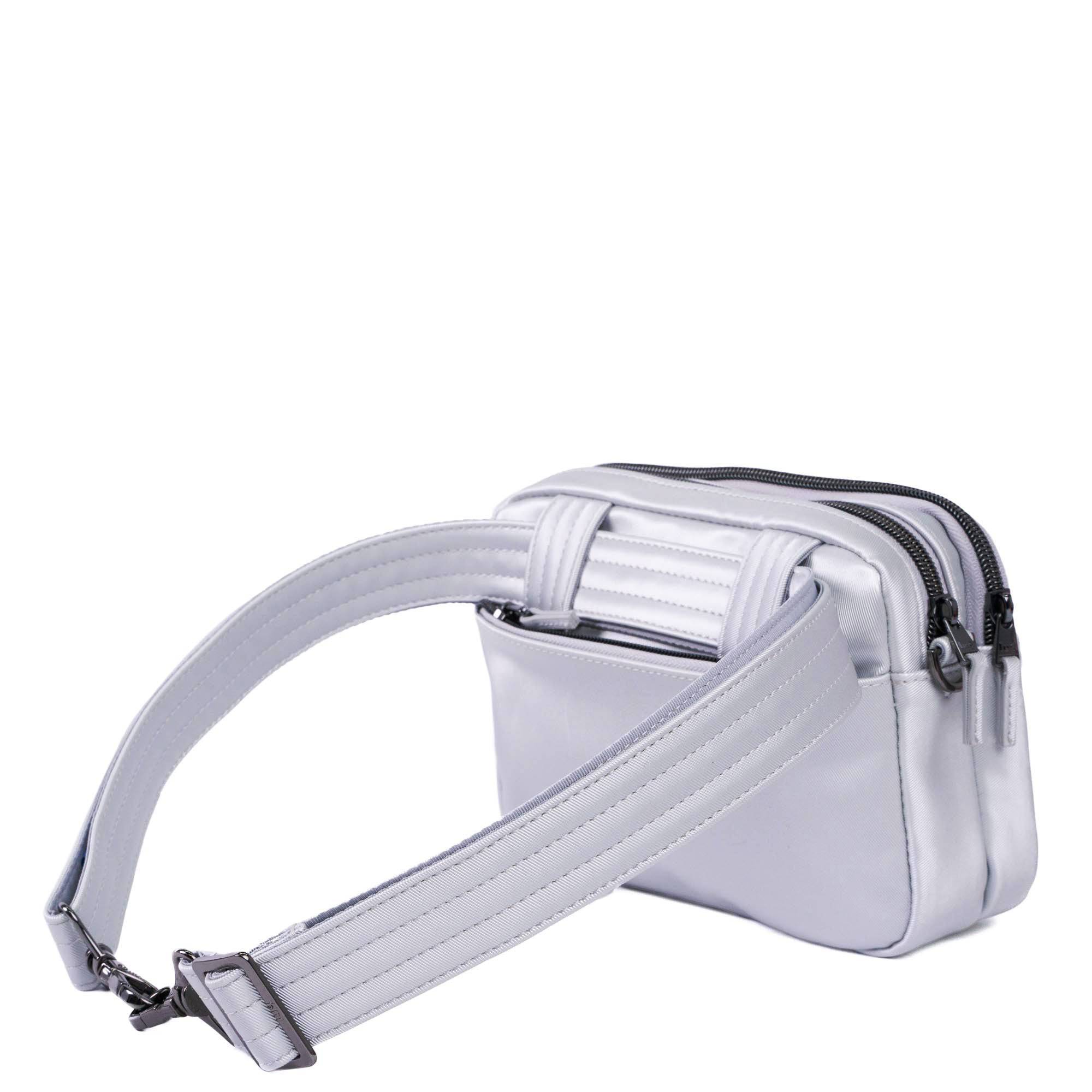 Super Coupe 3 Satin Luxe Convertible Crossbody Bag - METALLIC SILVER - SuperCoupe3_SatinLuxe_MetallicSilver_04