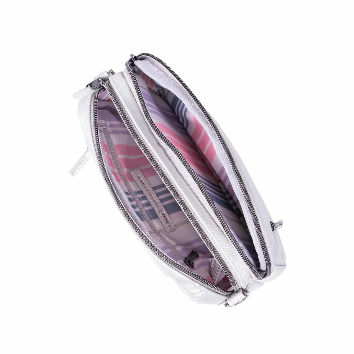 Super Coupe 3 Satin Luxe Convertible Crossbody Bag - METALLIC SILVER - SuperCoupe3_SatinLuxe_MetallicSilver_05_eaeb0d31-7cc9-4d45-b9cd-0e4e091edab3