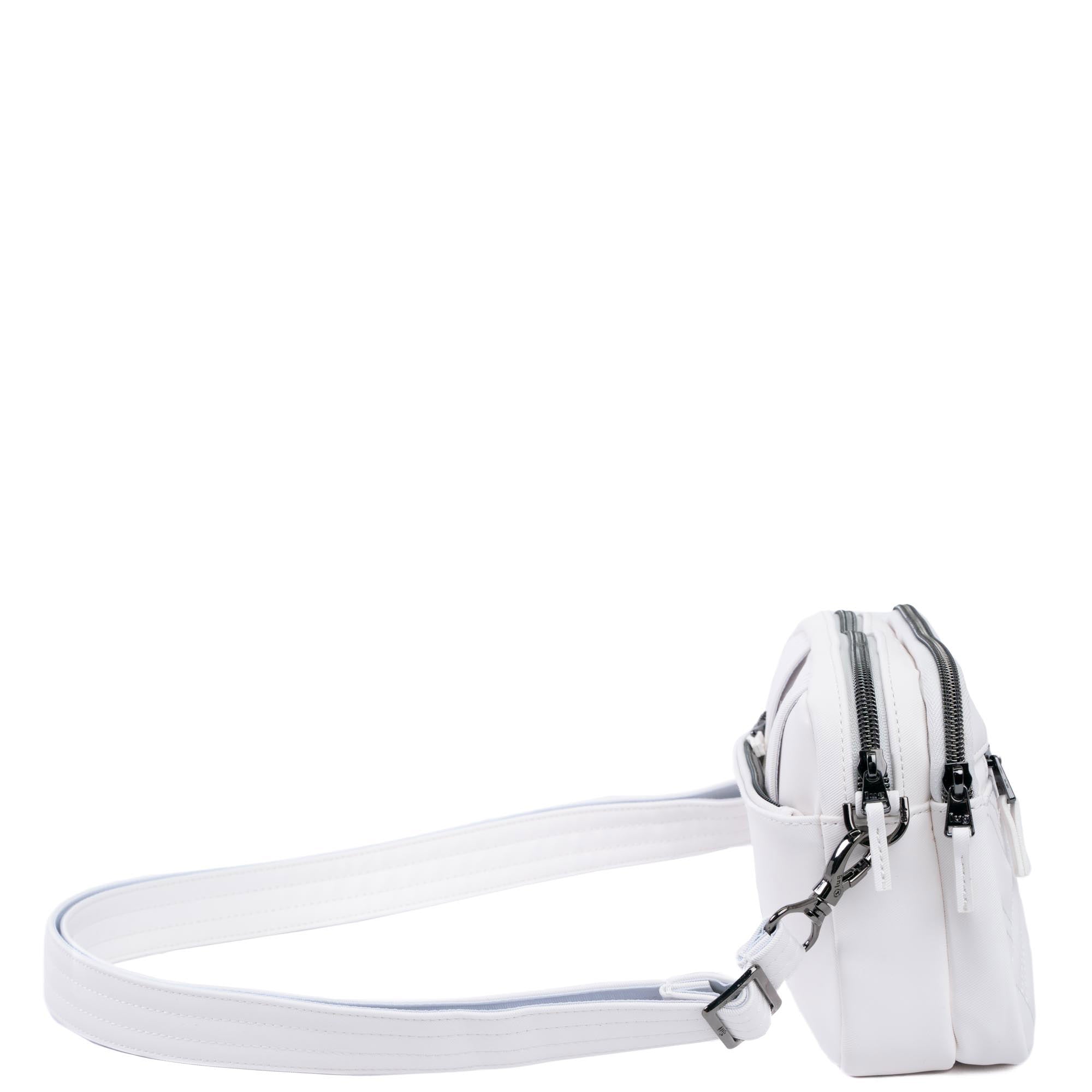 Super Coupe 3 Satin Luxe Convertible Crossbody Bag - WHITE - SuperCoupe3_SatinLuxe_White_03