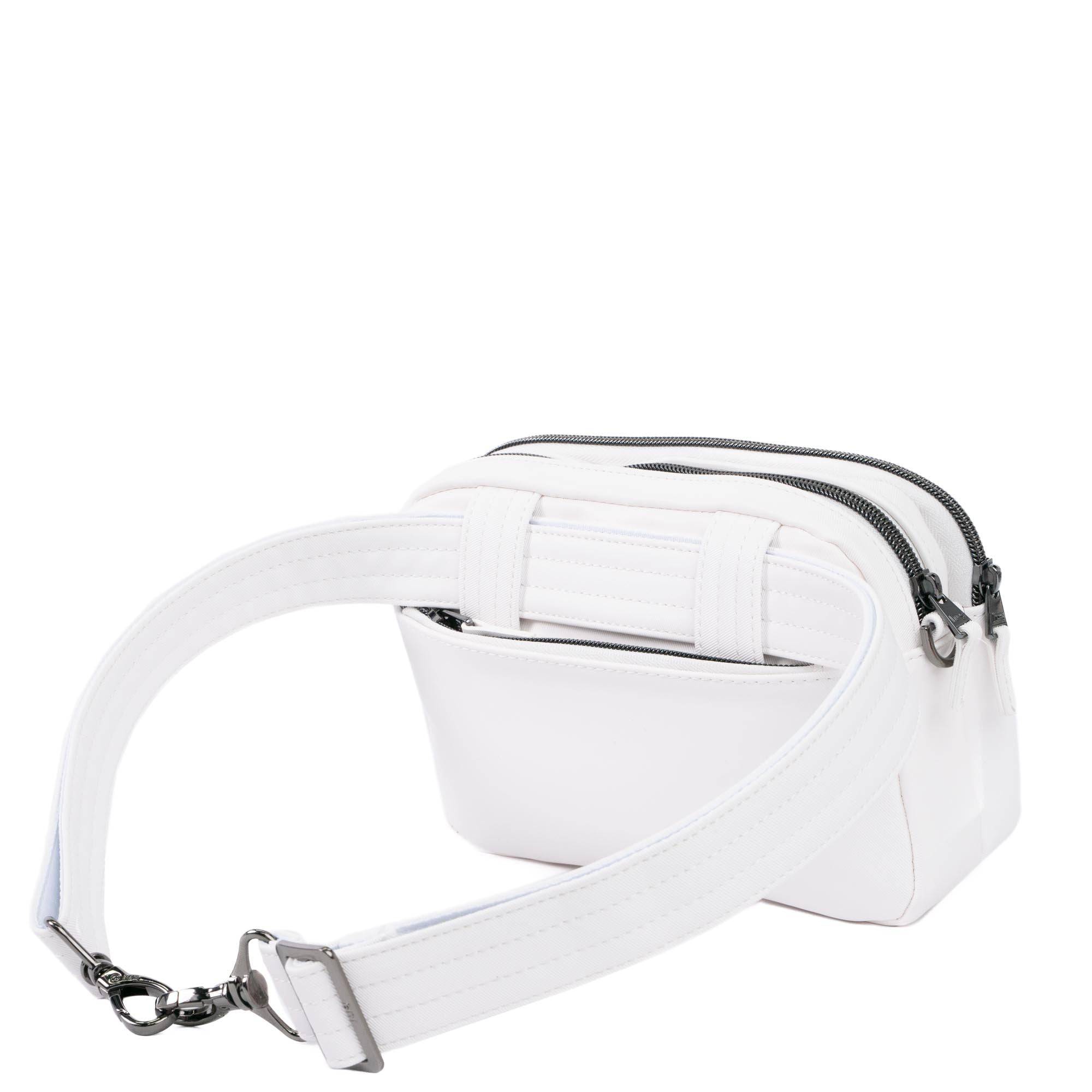 Super Coupe 3 Satin Luxe Convertible Crossbody Bag - WHITE - SuperCoupe3_SatinLuxe_White_04