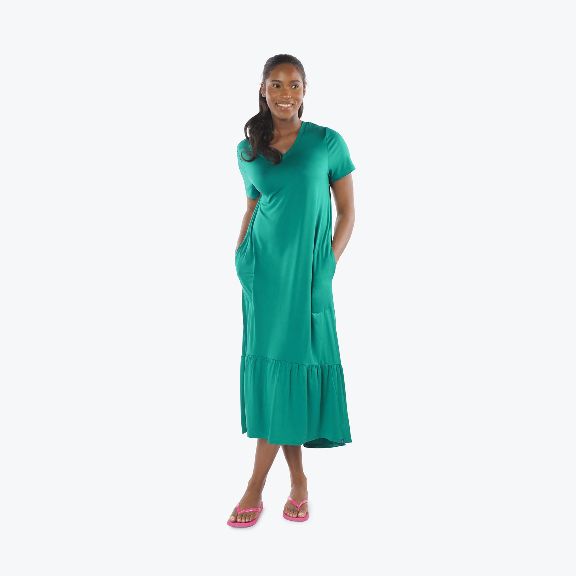 Swing High Low Maxi Dress - - Swing_Dress_Kelly-Green_S_01a_882e223d-689b-4a56-8f41-8591d01df50c