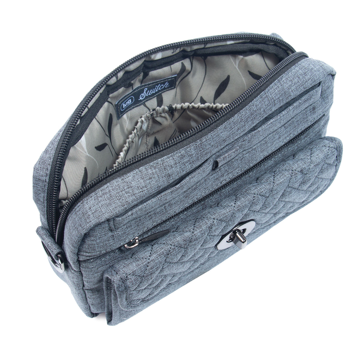Switch Crossbody Bag &amp; Peekaboo Pouch Set - HEATHER GREY - Switch_HRGrey_05_d7fe76bc-6cf5-4d76-9c4e-2ff16a150f0e