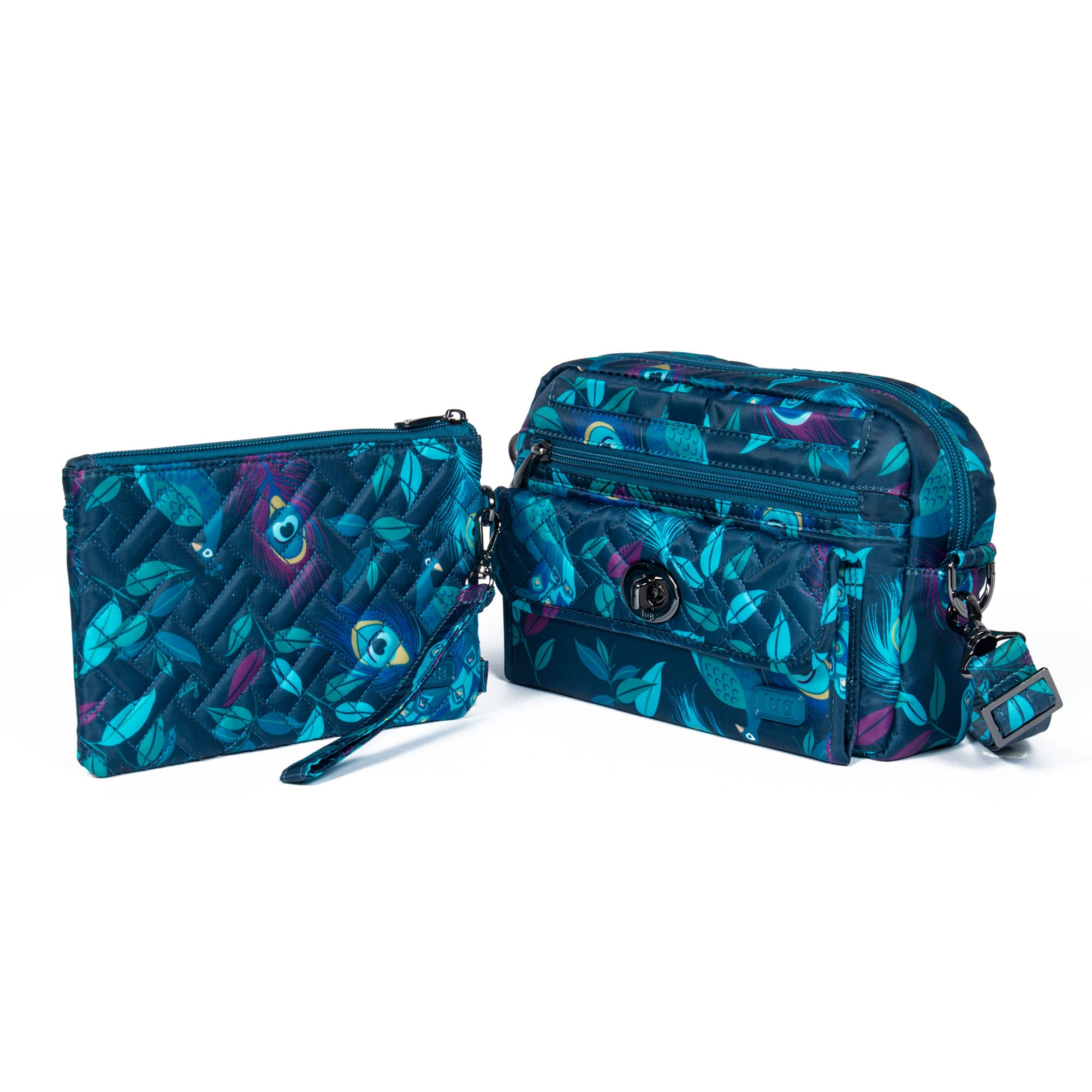 Switch Crossbody Bag & Peekaboo Pouch Set - PEACOCK MULTI - Switch_Peekaboo_PeacockMulti