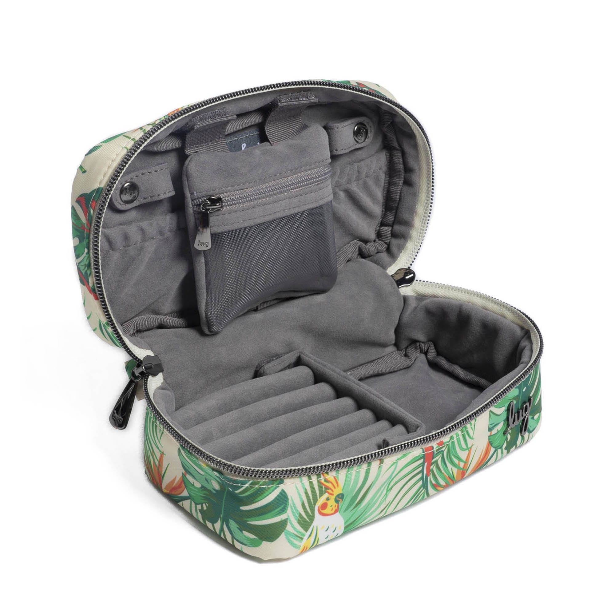 Swizzle Jewelry Case - TROPICAL BIRDS CREAM - Swizzle_TropicalBirdsCream_05