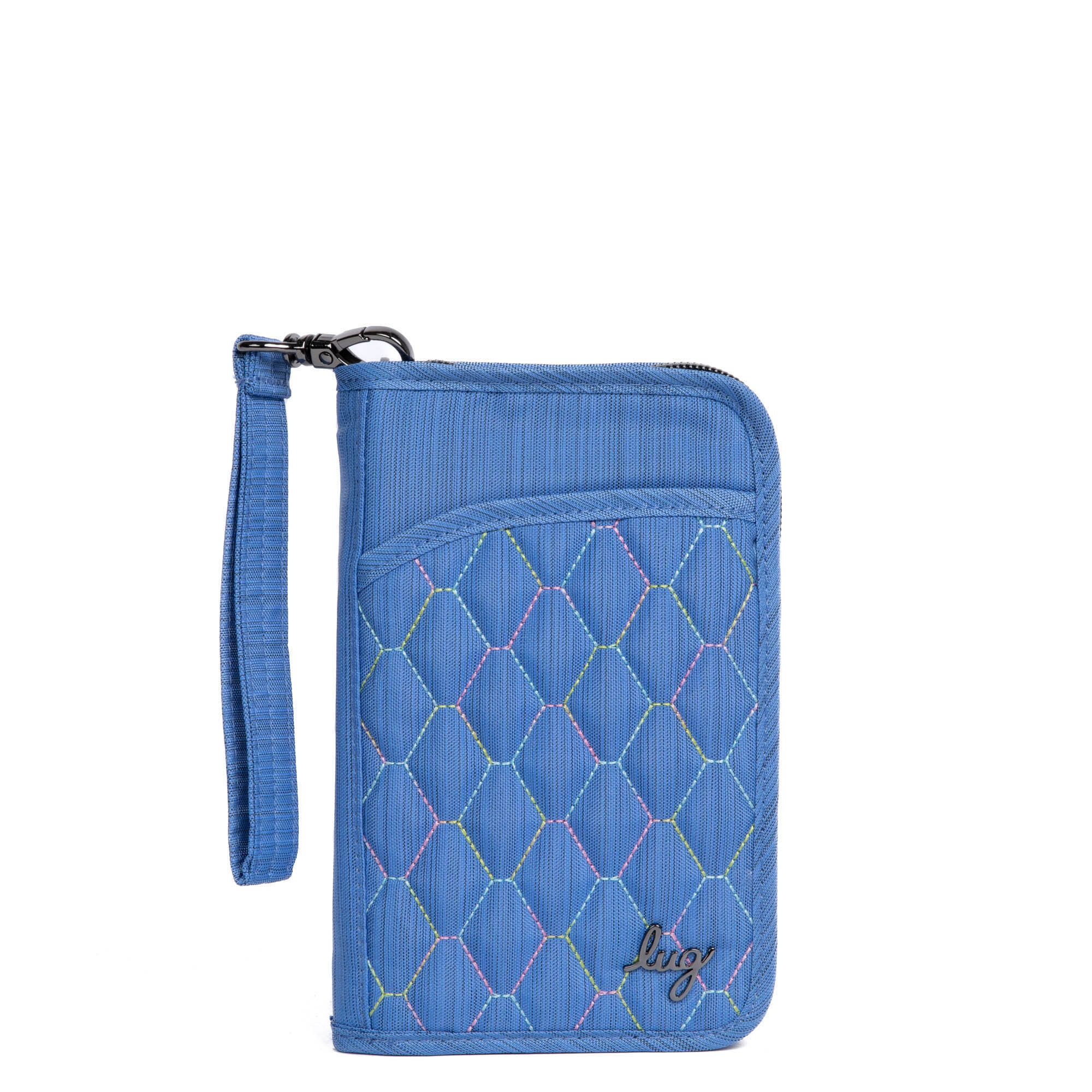 Tandem Zip SE RFID Wallet - BRUSHED MARINA ICEPOP STITCH - TandemSE_BrushedMarinaWithIcepop_01