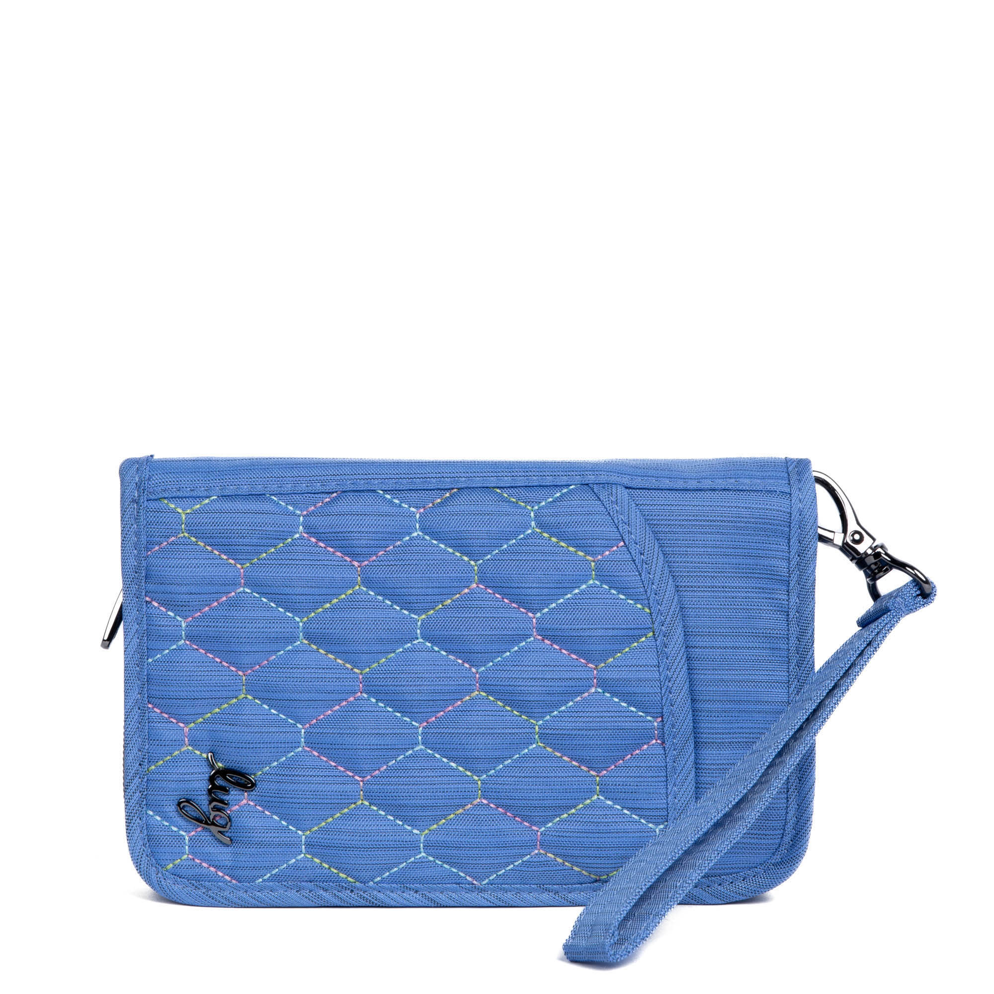 Tandem Zip SE RFID Wallet - BRUSHED MARINA ICEPOP STITCH - TandemSE_BrushedMarinaWithIcepop_02