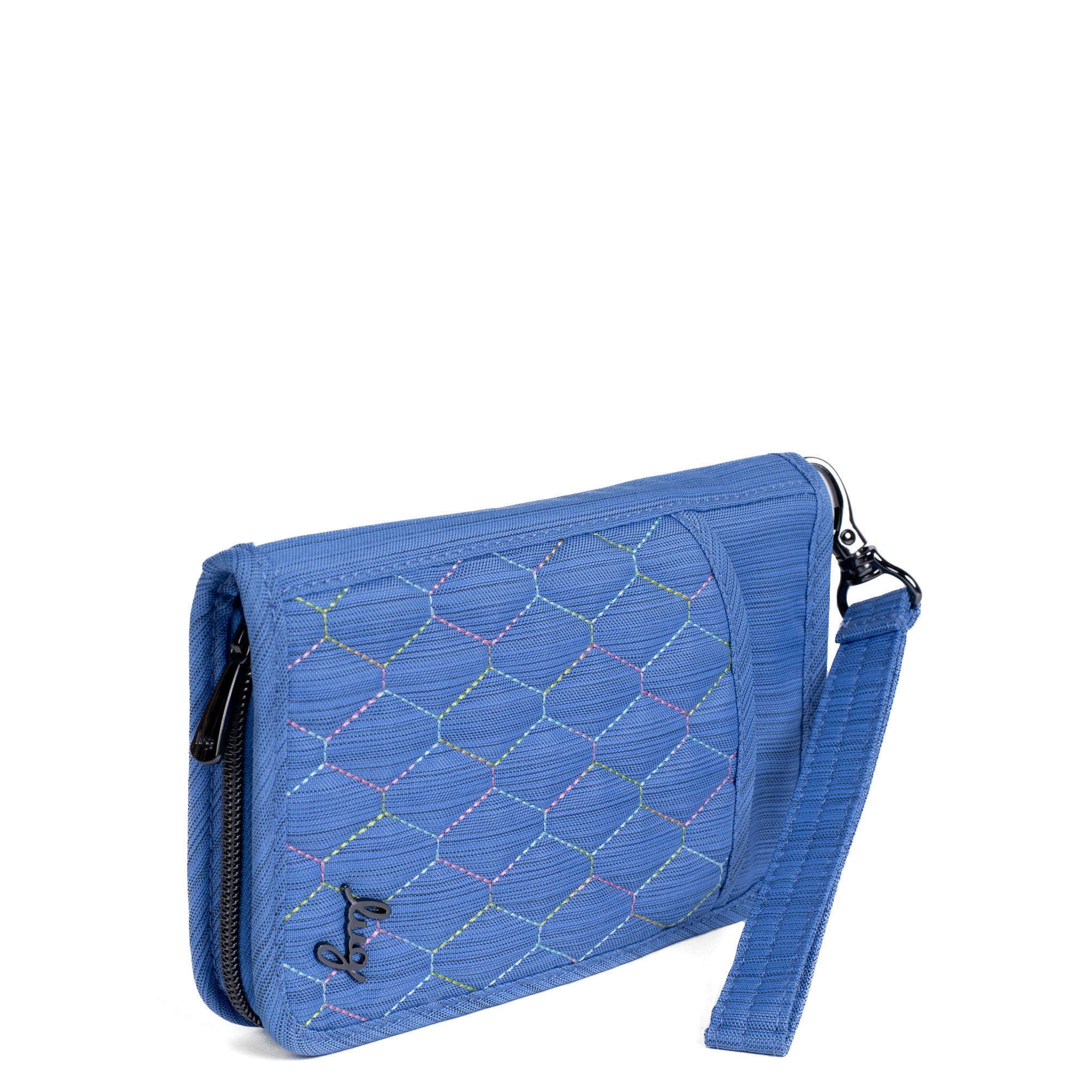 Tandem Zip SE RFID Wallet - BRUSHED MARINA ICEPOP STITCH - TandemSE_BrushedMarinaWithIcepop_03