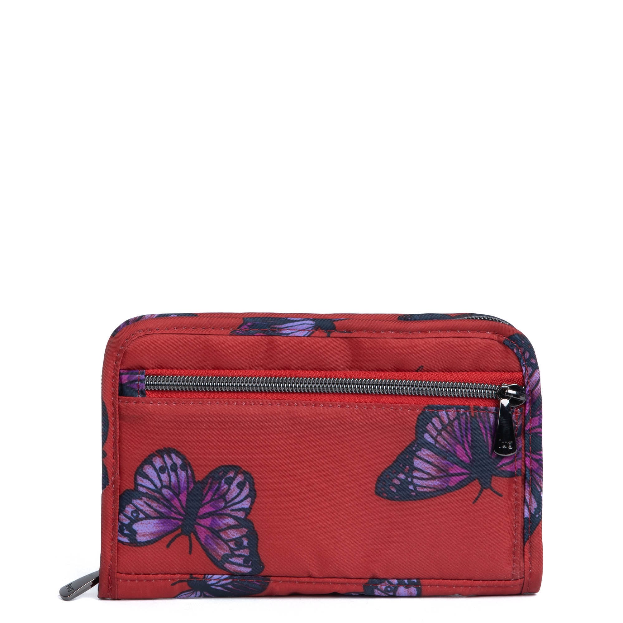Tandem Zip SE RFID Wallet - BUTTERFLY POPPY - TandemSE_ButterflyPoppy_04