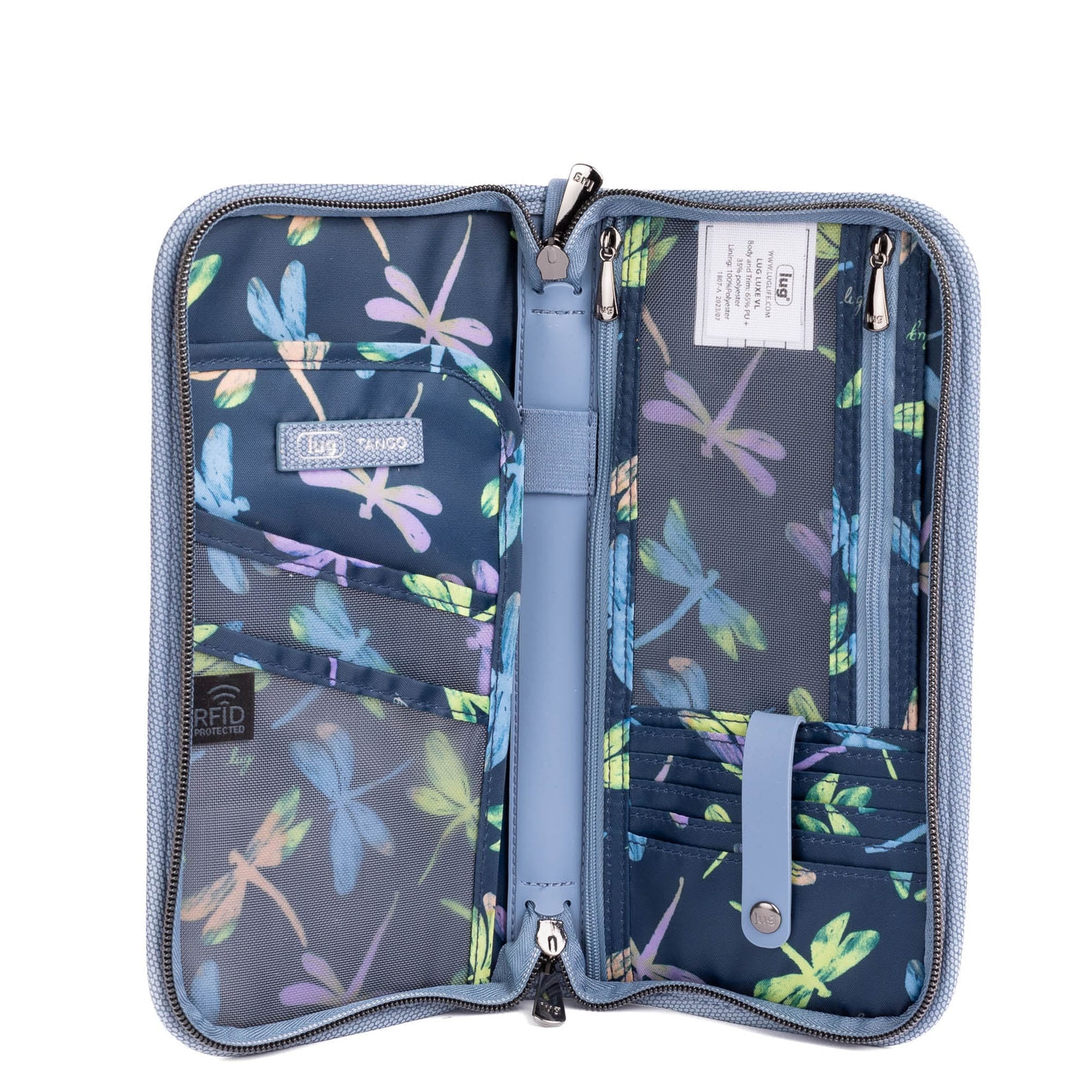 Tango Matte Luxe VL Travel RFID Wallet - BLUE MOON - TangoWalletMatteLuxe_BlueMoon_02