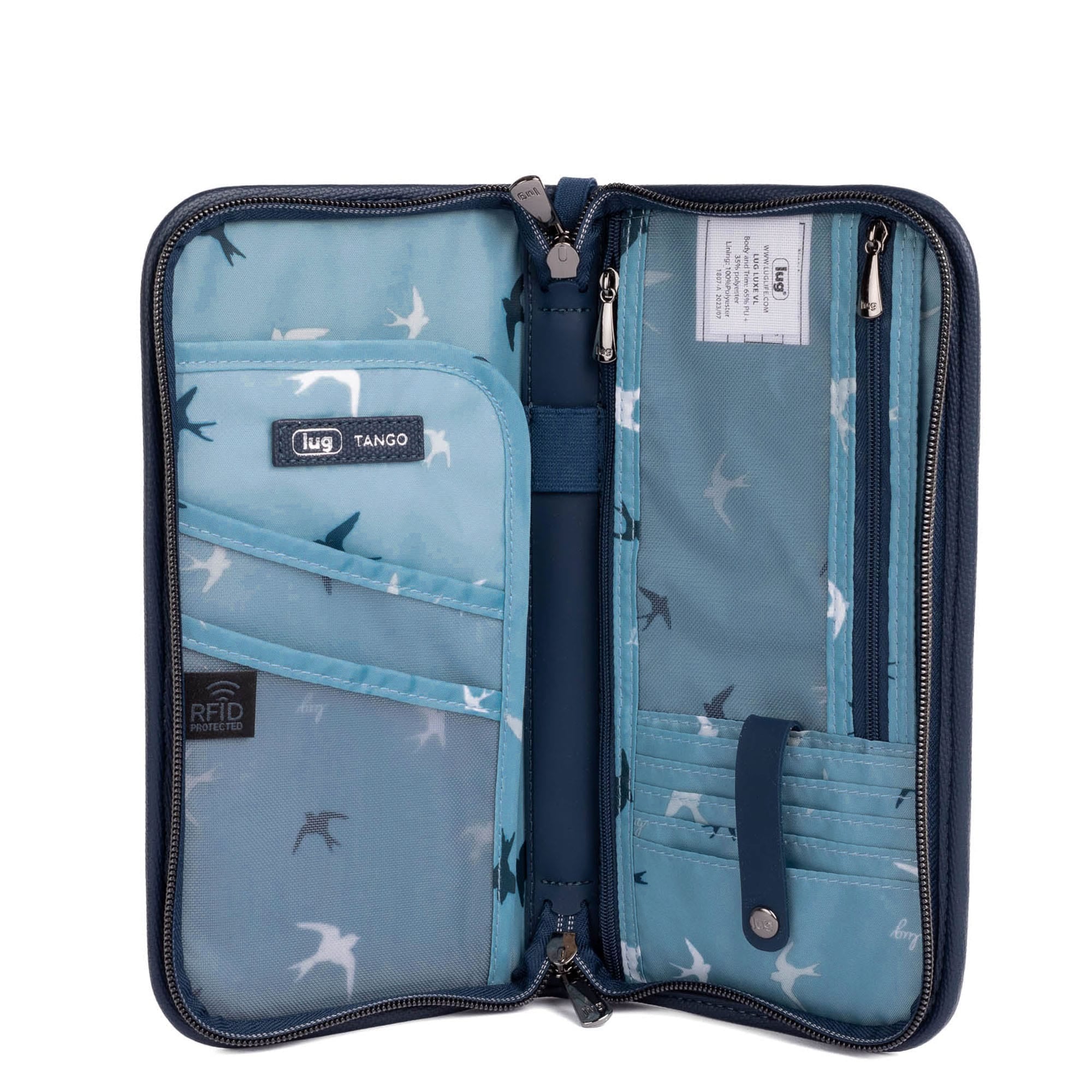 Tango Matte Luxe VL Travel RFID Wallet - INDIGO - TangoWalletMatteLuxe_Indigo_02