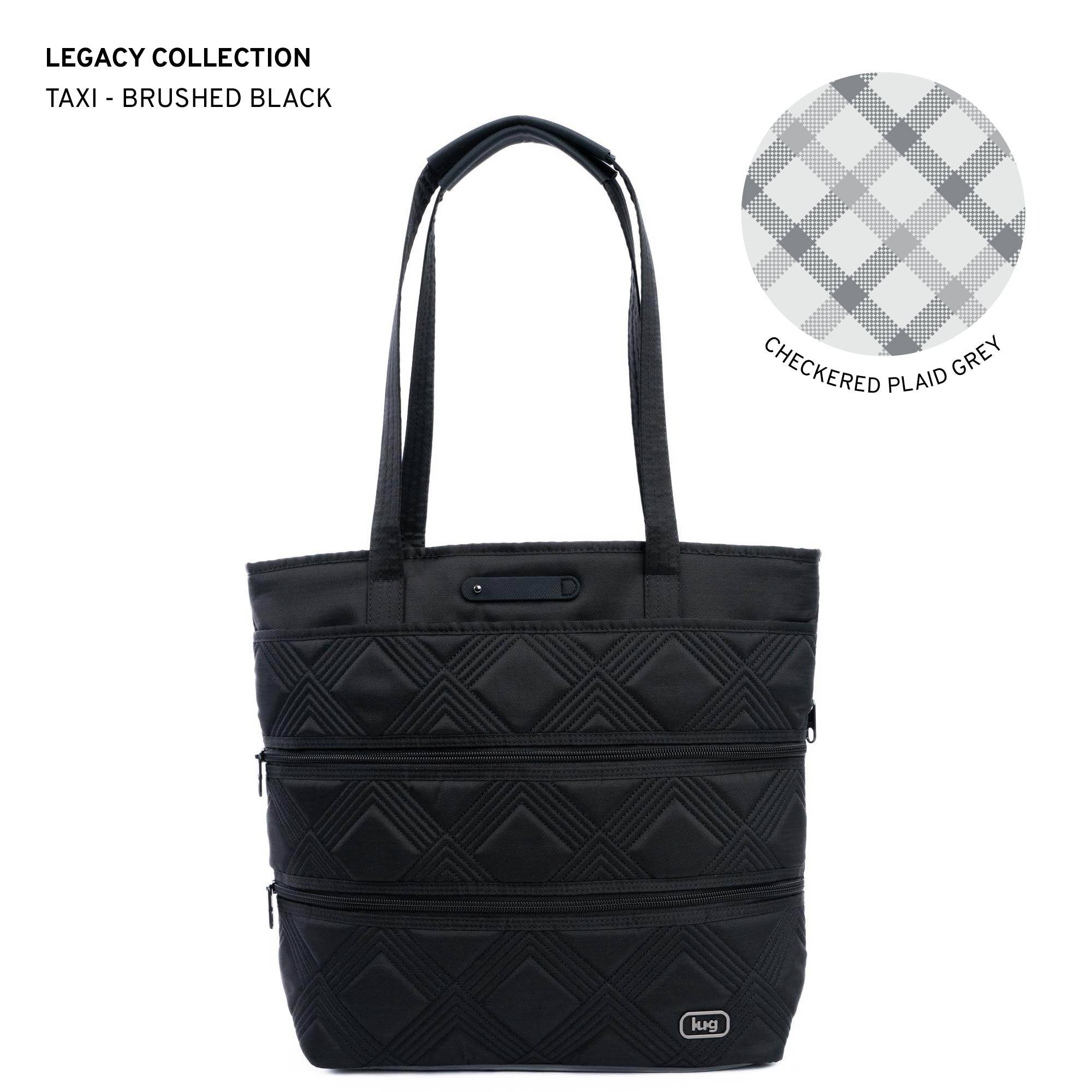 Legacy Collection Taxi Tote Bag - BRUSHED BLACK - Taxi_BrushedBlack
