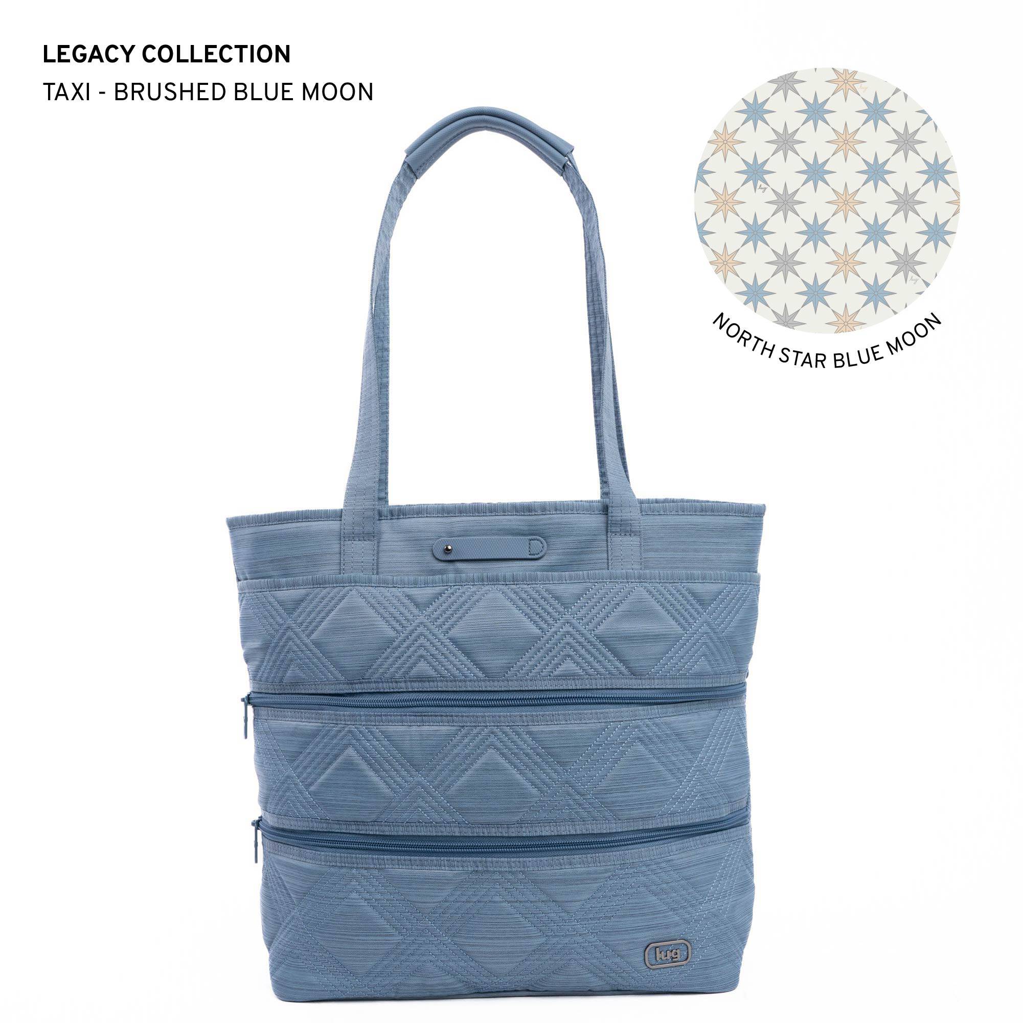 Legacy Collection Taxi Tote Bag - BRUSHED BLUE MOON - Taxi_BrushedBlueMoon