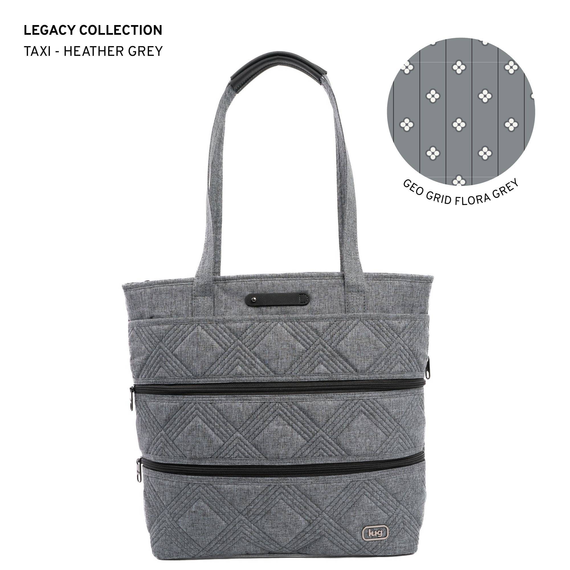 Legacy Collection Taxi Tote Bag - HEATHER GREY - Taxi_HeatherGrey