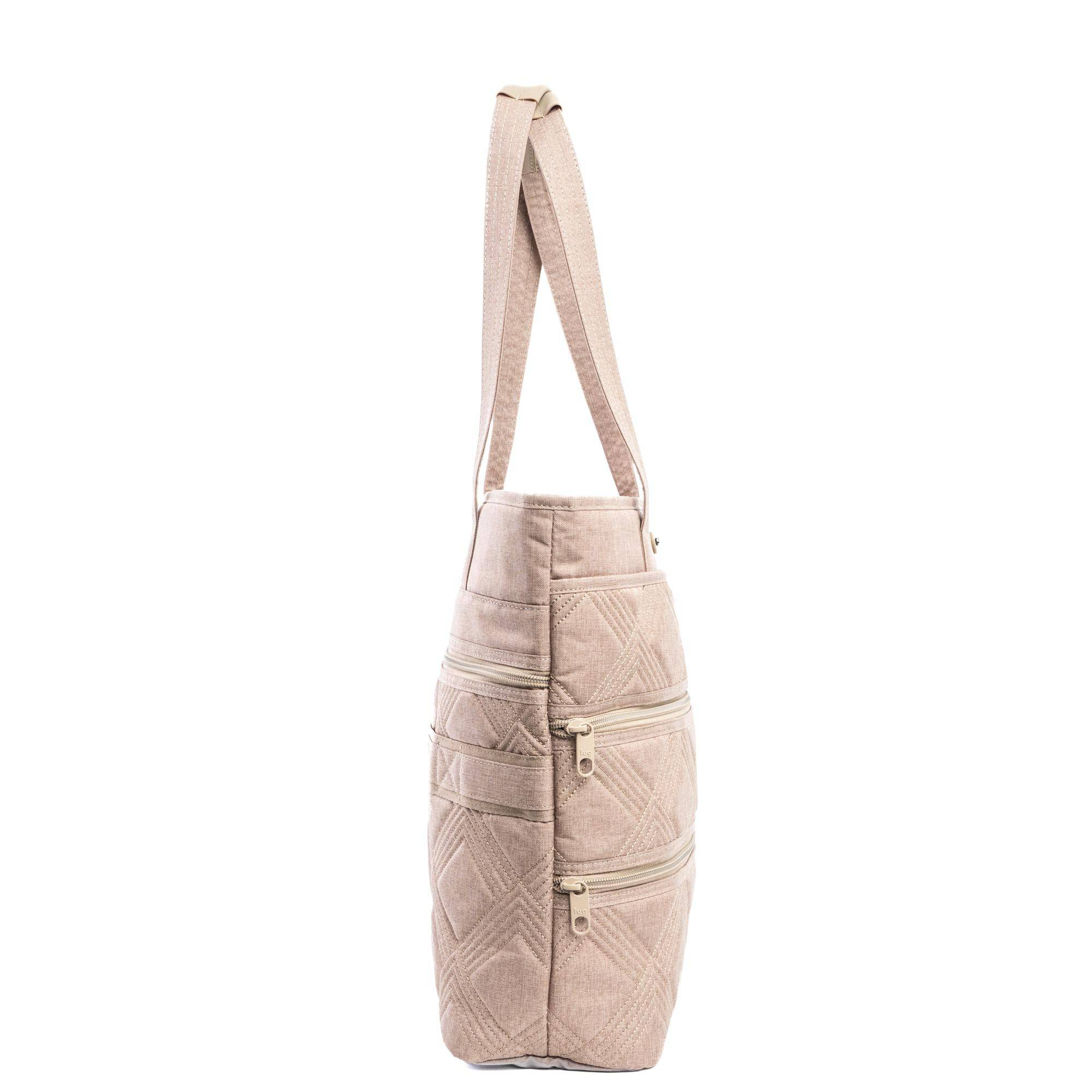 Legacy Collection Taxi Tote Bag - HEATHER SAND - Taxi_HeatherSand_03