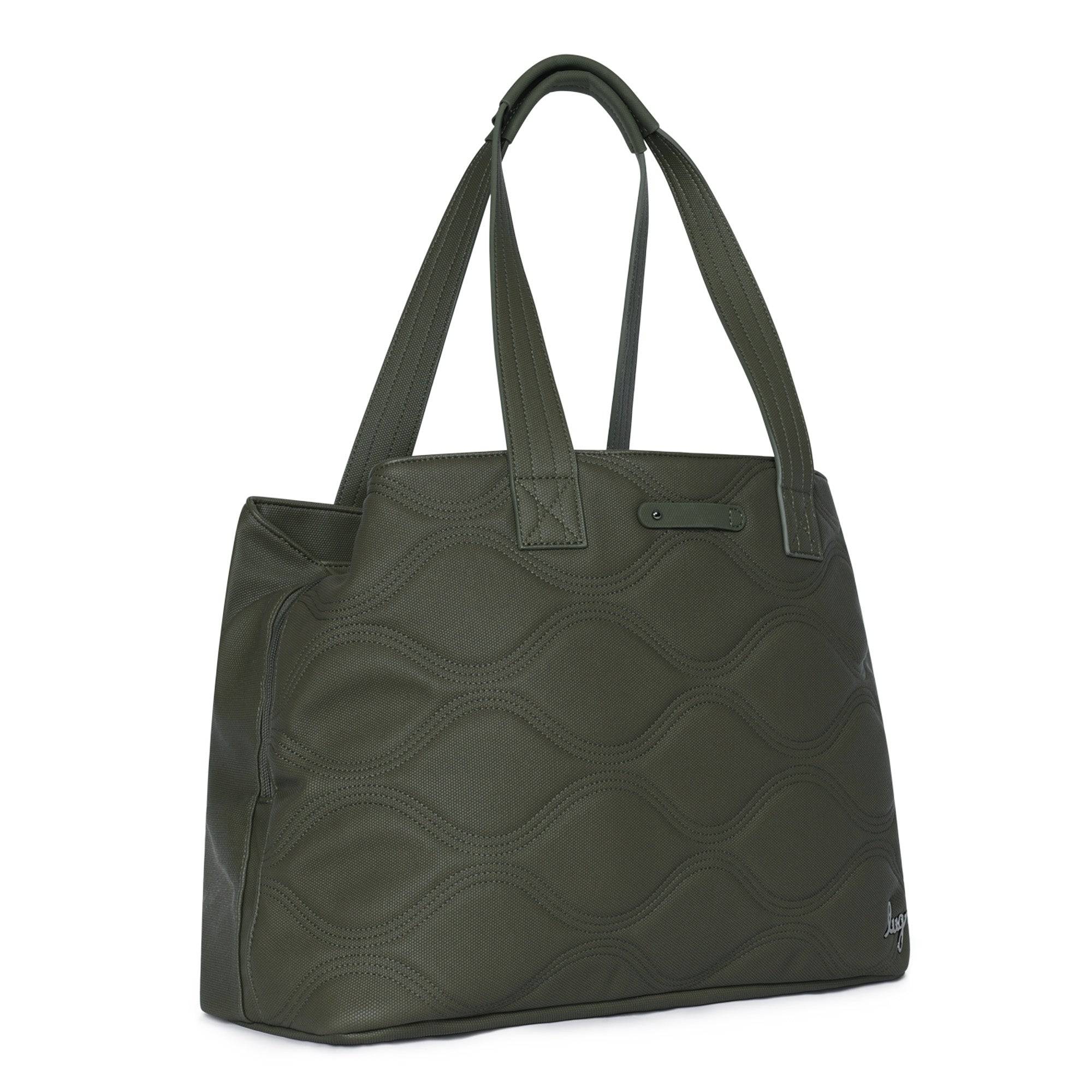 Tempo Matte Luxe VL Tote Bag - OLIVE - Tempo2MatteVL_OliveGreen_02