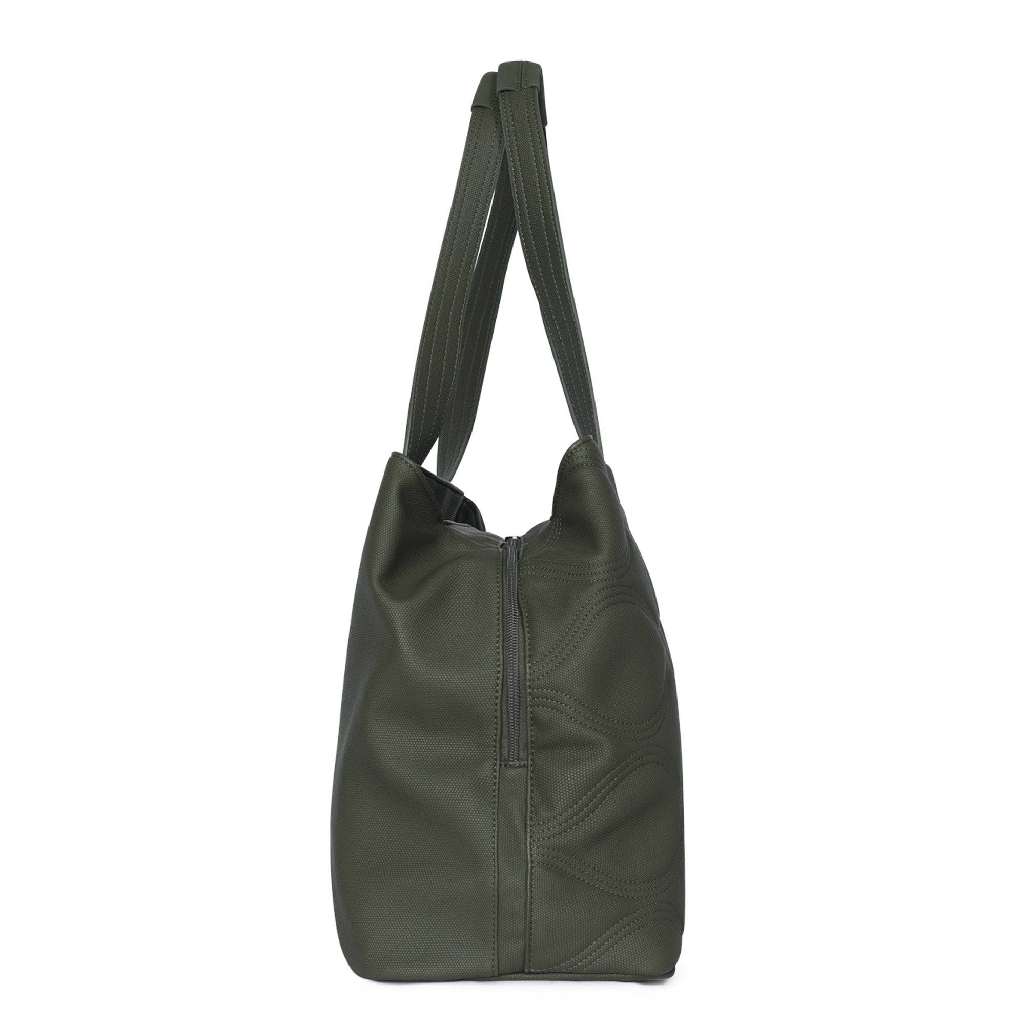 Tempo Matte Luxe VL Tote Bag - OLIVE - Tempo2MatteVL_OliveGreen_03
