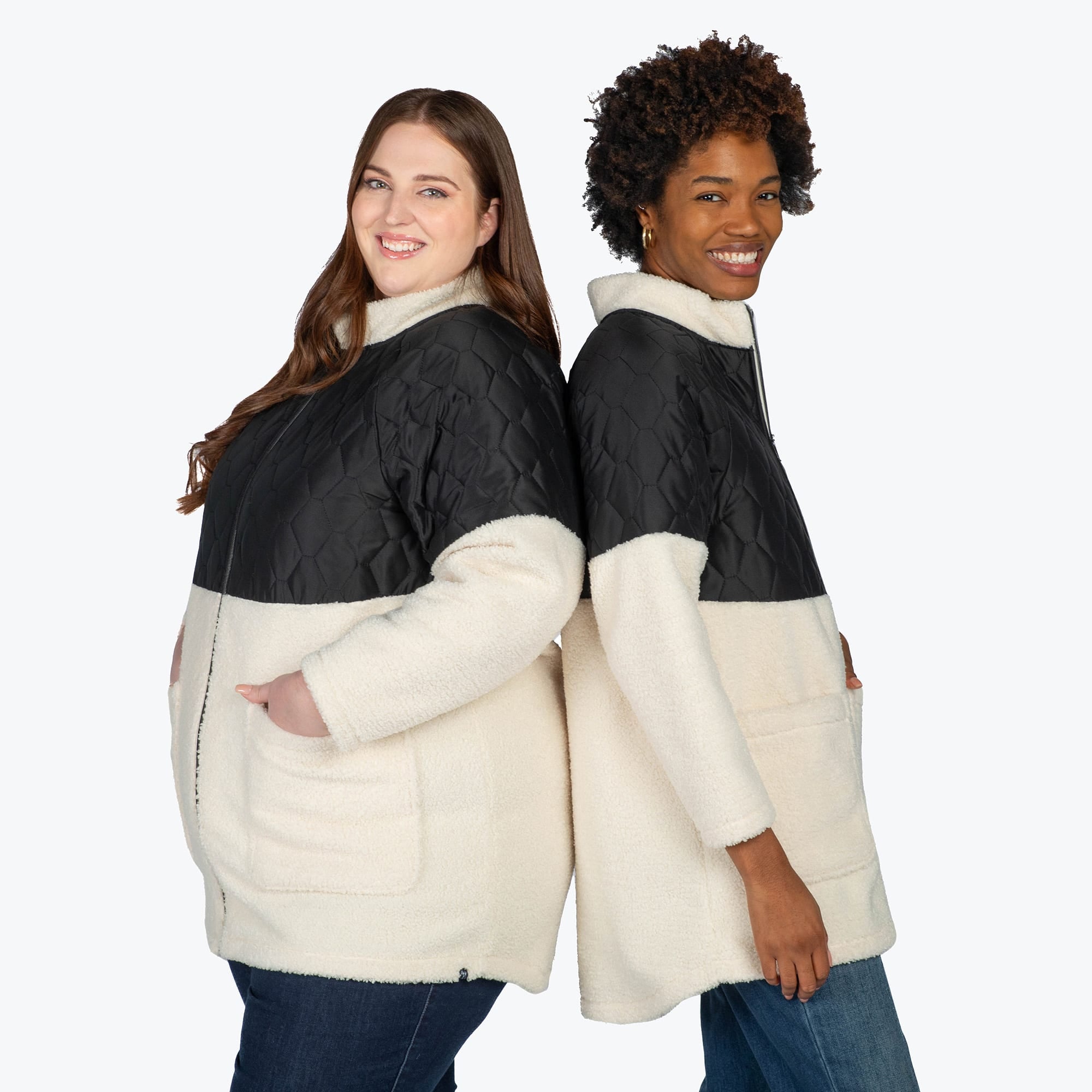 Tempo Sherpa Zip-Up - BLACK - TempoApparel_Black_BothSizes_01_e8846001-d8da-432d-a48e-8d6fe5673f17