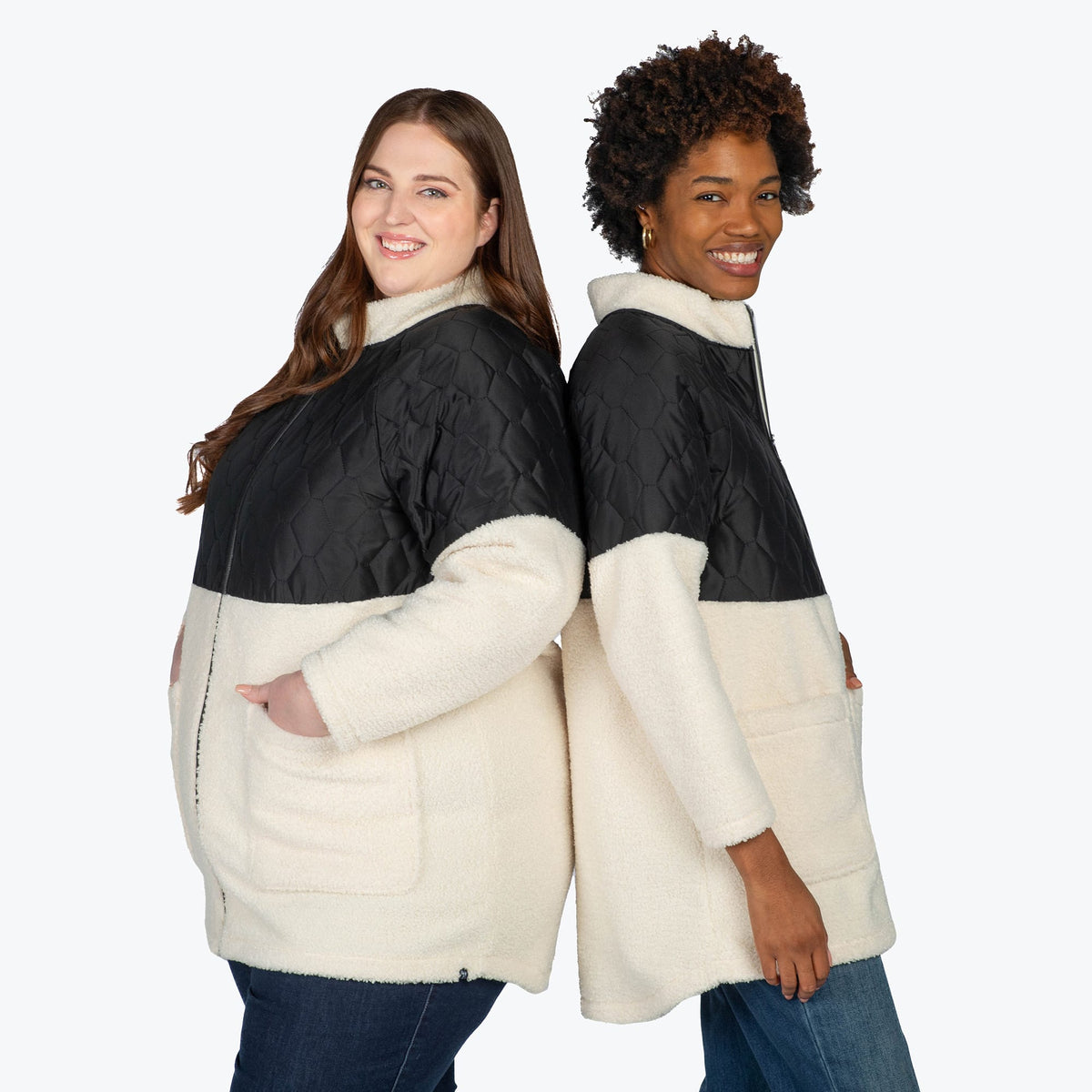 Tempo Sherpa Zip-Up - BLACK - TempoApparel_Black_BothSizes_01_e8846001-d8da-432d-a48e-8d6fe5673f17