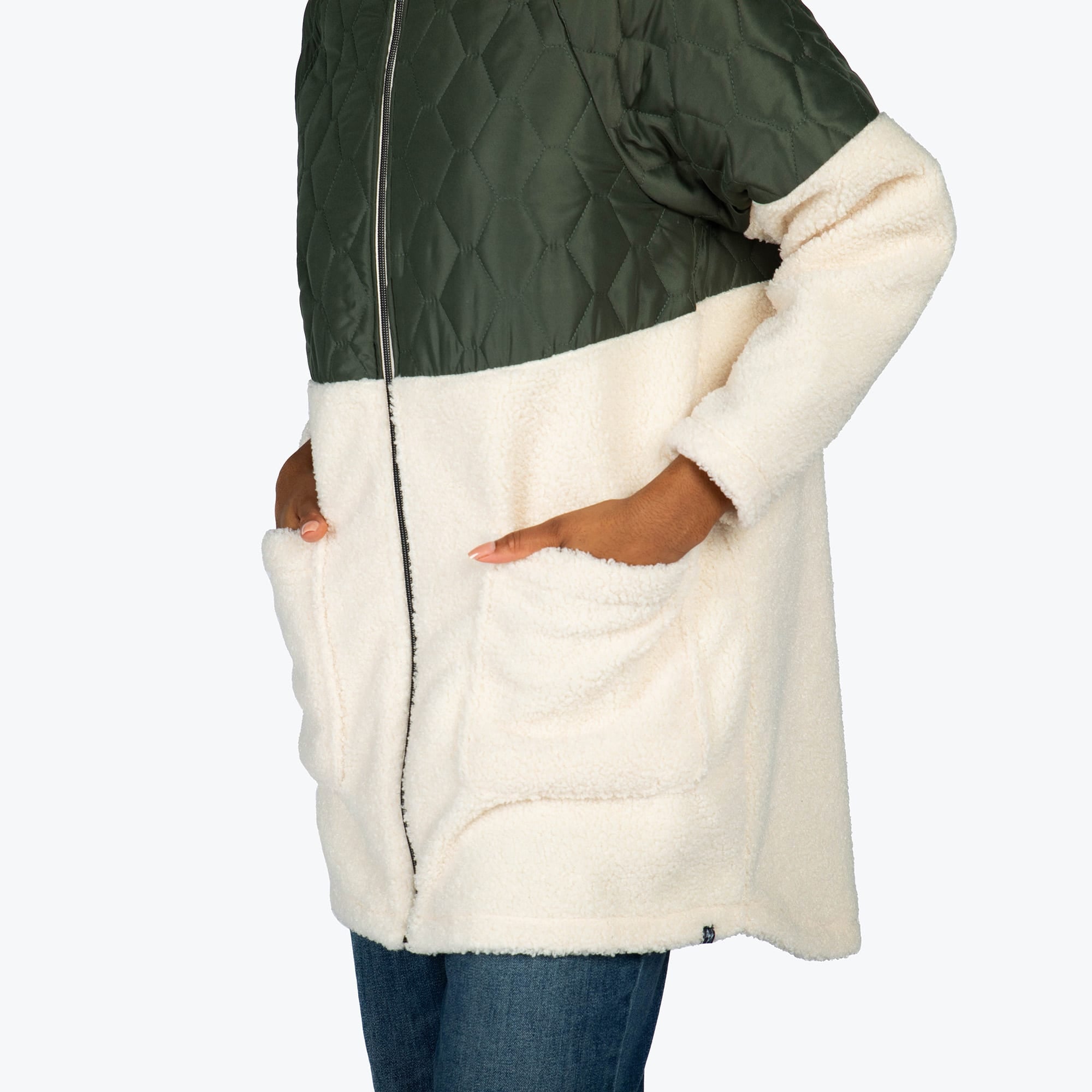 Tempo Sherpa Zip-Up - OLIVE GREEN - TempoApparel_OliveGreen_S_06