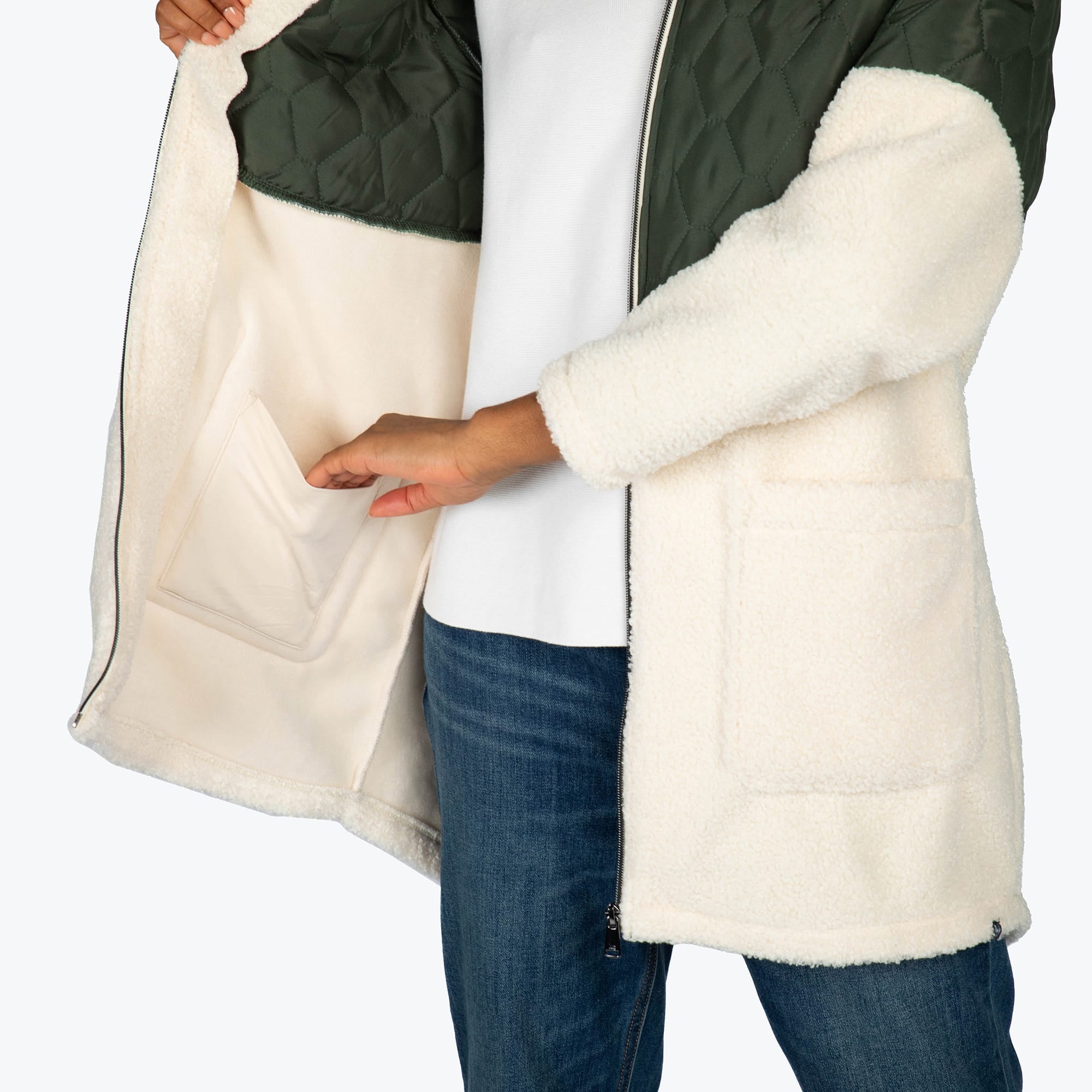 Tempo Sherpa Zip-Up - OLIVE GREEN - TempoApparel_OliveGreen_S_07