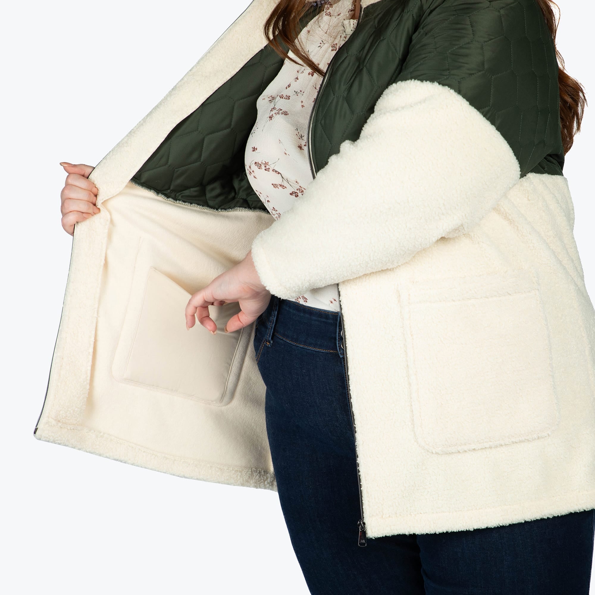 Tempo Sherpa Zip-Up - OLIVE GREEN - TempoApparel_OliveGreen_XL_07