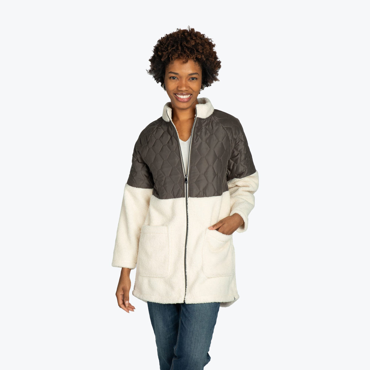 Tempo Sherpa Zip-Up - WALNUT BROWN - TempoApparel_WalnutBrown_S_01