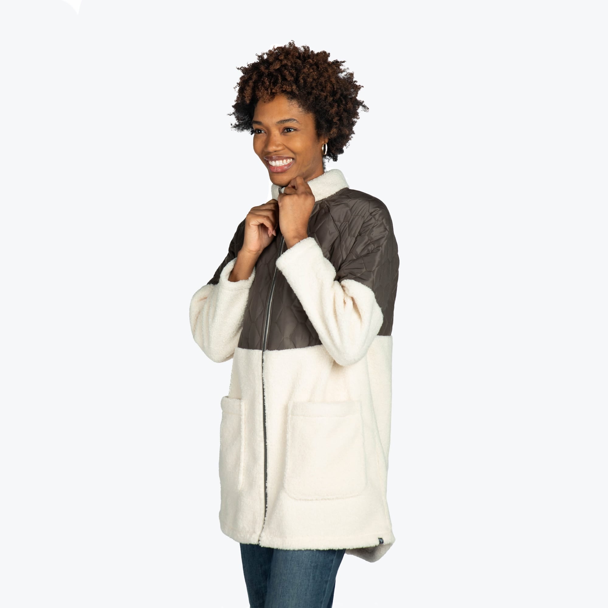 Tempo Sherpa Zip-Up - WALNUT BROWN - TempoApparel_WalnutBrown_S_02