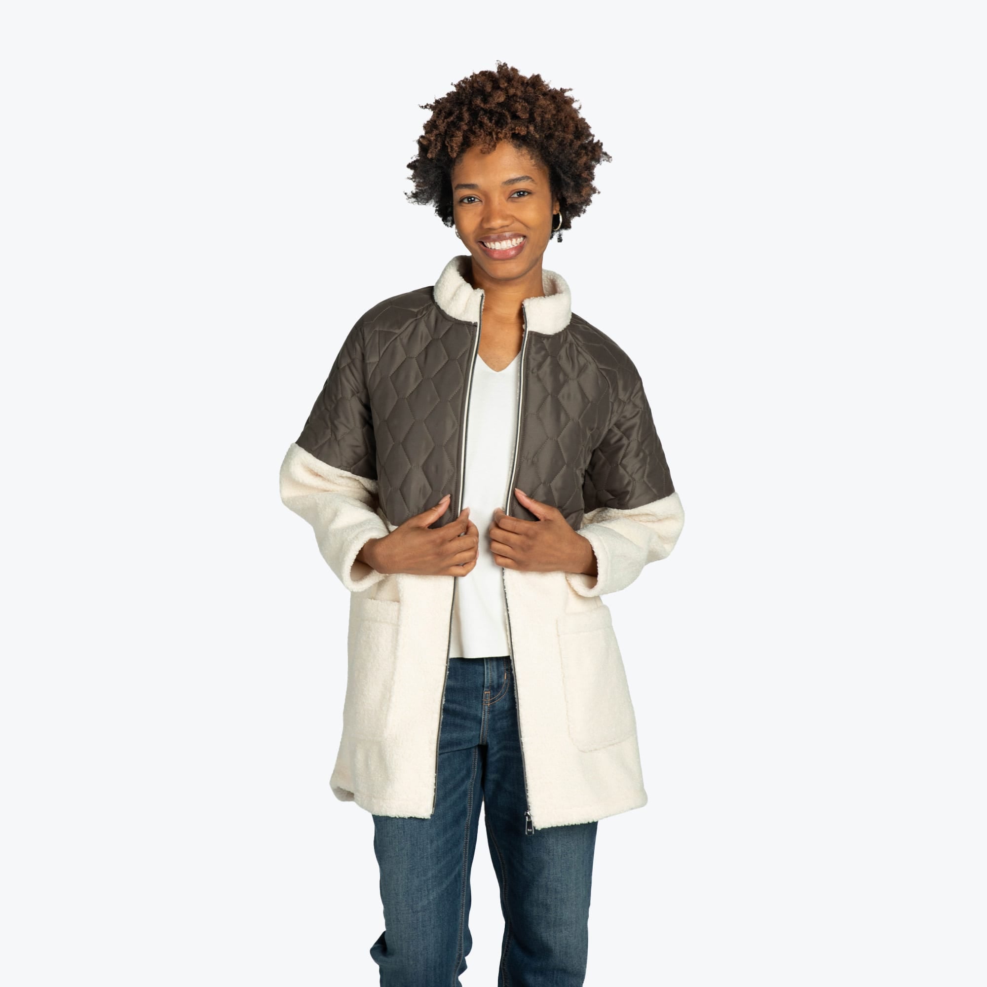 Tempo Sherpa Zip-Up - WALNUT BROWN - TempoApparel_WalnutBrown_S_03