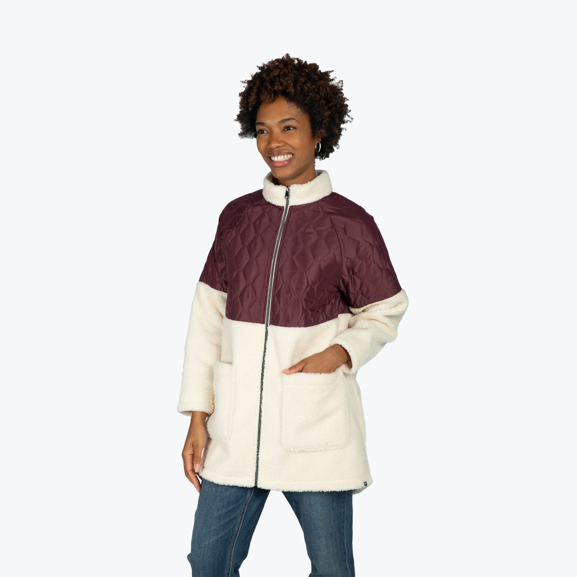 Tempo Sherpa Zip-Up - WINE RED - TempoApparel_WineRed_S_04