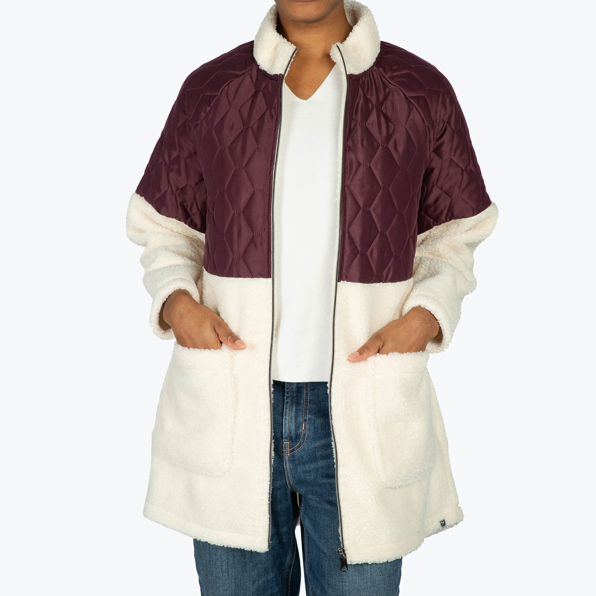 Tempo Sherpa Zip-Up - WINE RED - TempoApparel_WineRed_S_06