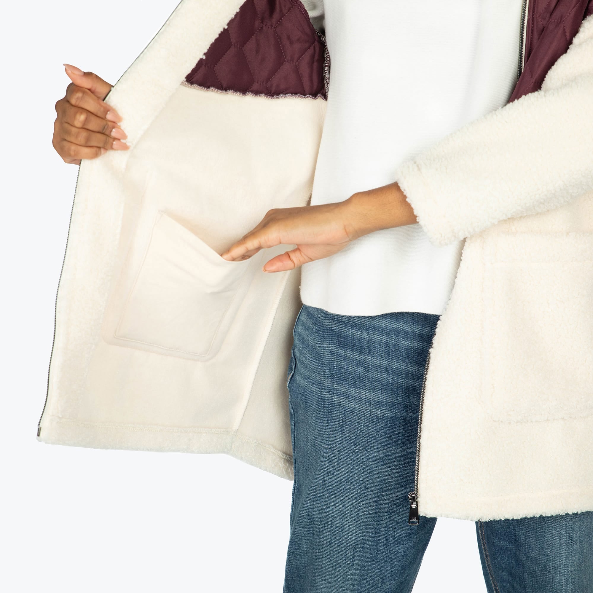 Tempo Sherpa Zip-Up - WINE RED - TempoApparel_WineRed_S_07