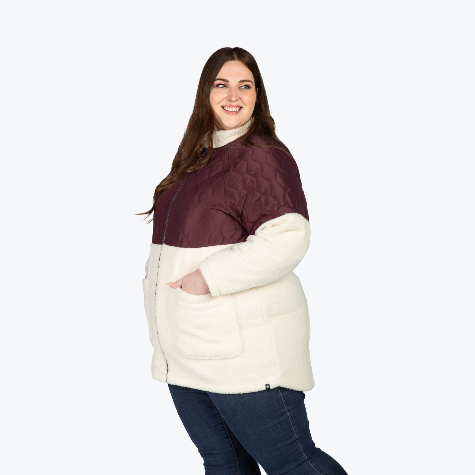 Tempo Sherpa Zip-Up - WINE RED - TempoApparel_WineRed_XL_02