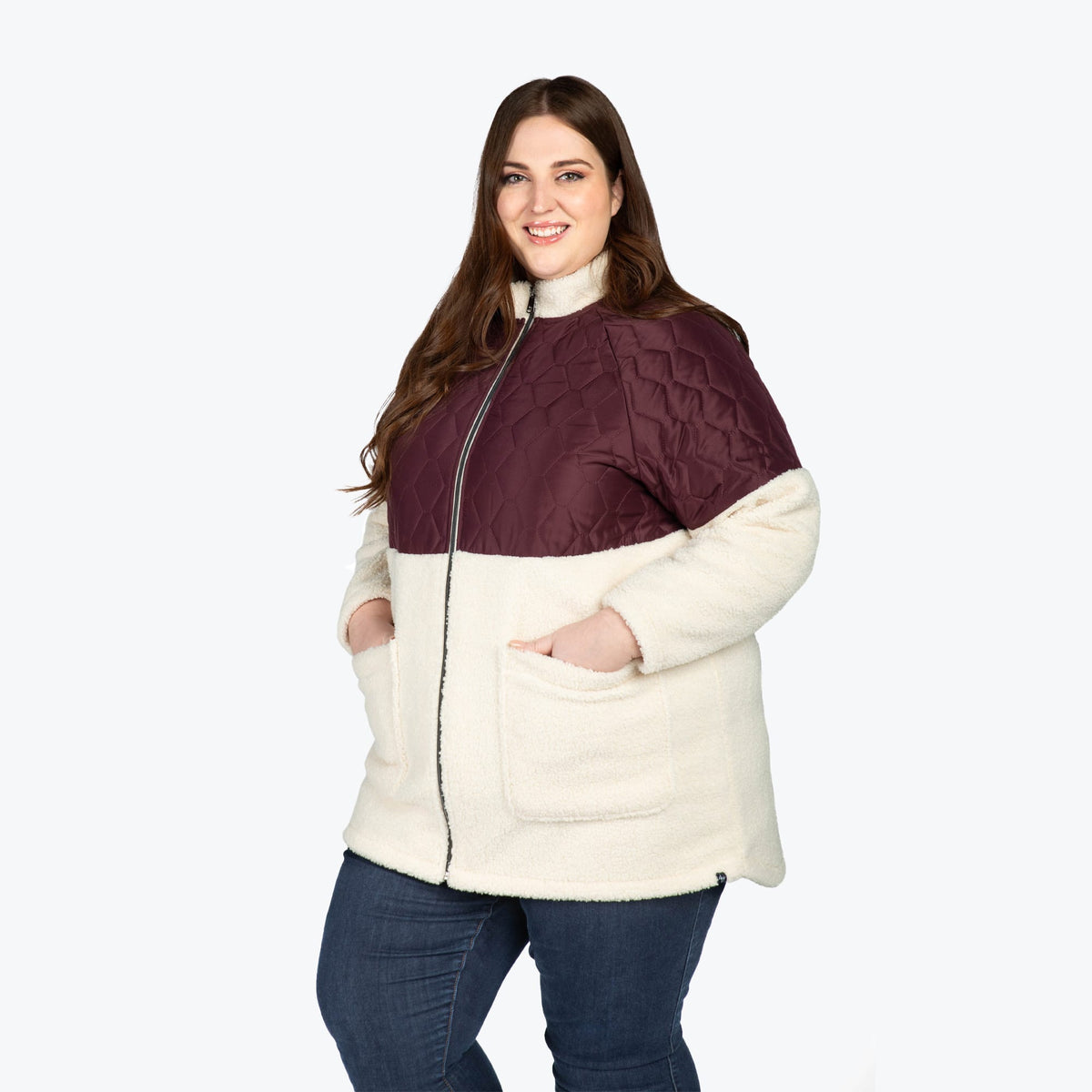 Tempo Sherpa Zip-Up - WINE RED - TempoApparel_WineRed_XL_04