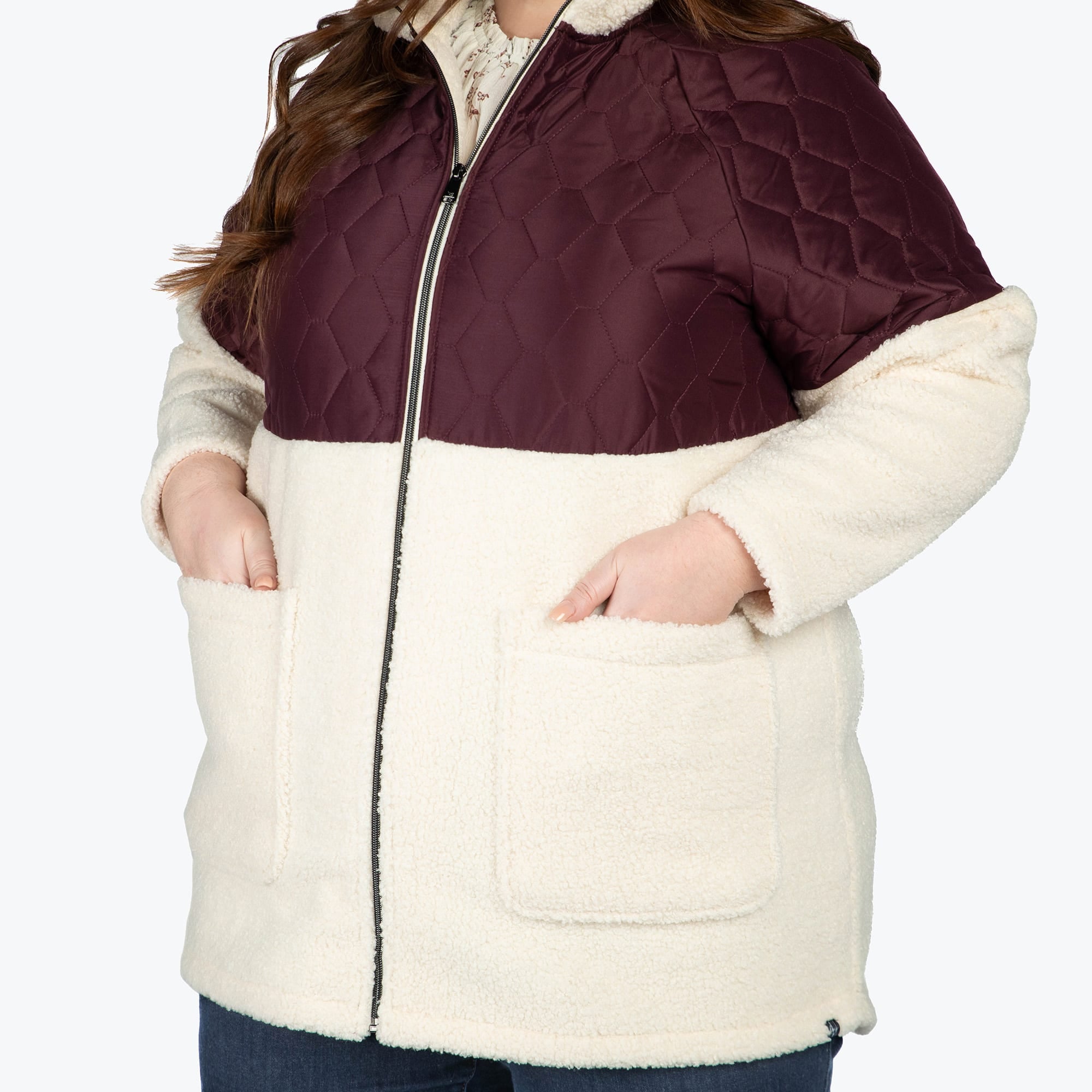 Tempo Sherpa Zip-Up - WINE RED - TempoApparel_WineRed_XL_06