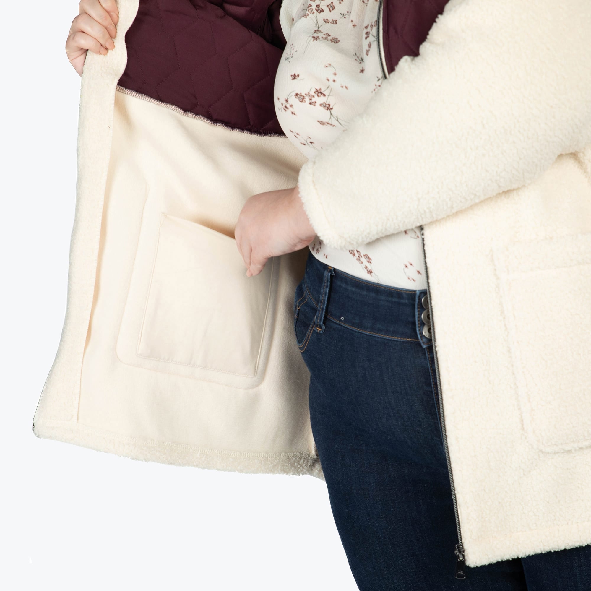 Tempo Sherpa Zip-Up - WINE RED - TempoApparel_WineRed_XL_07