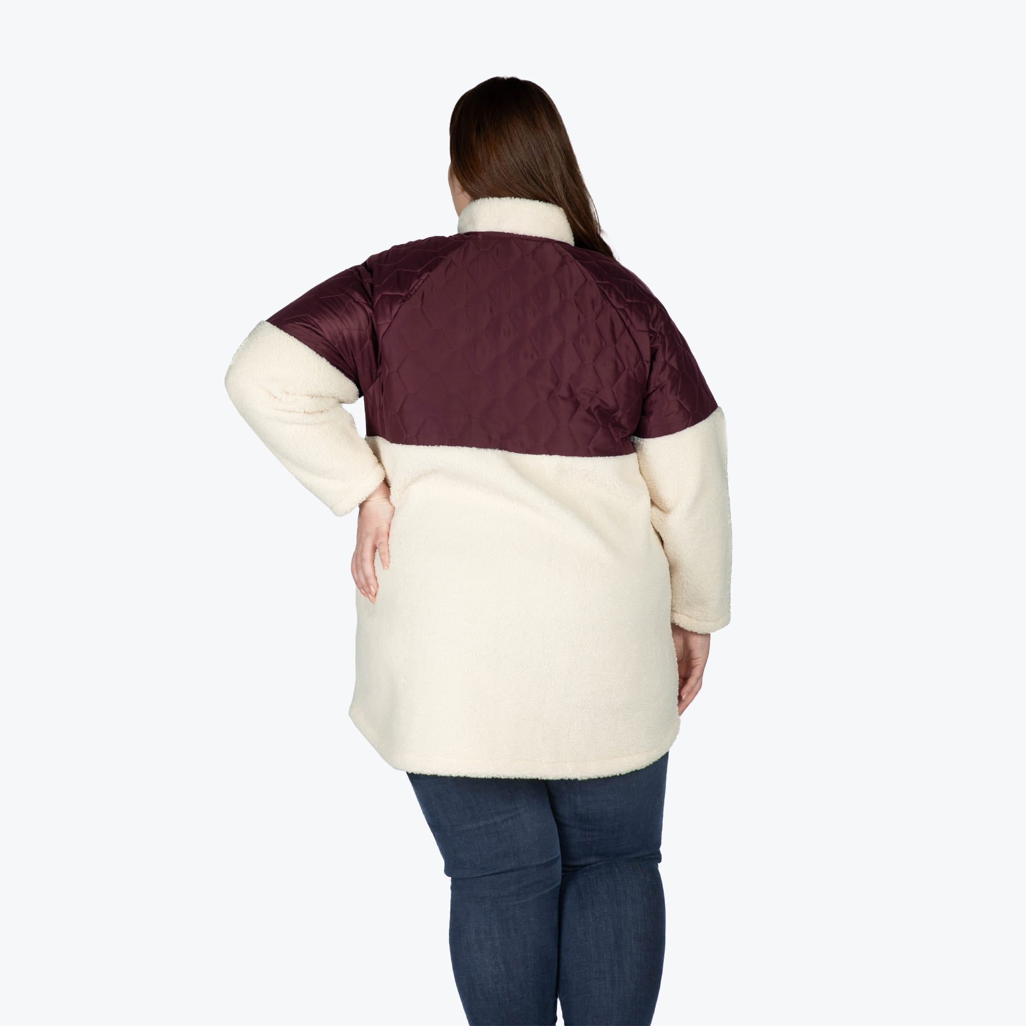 Tempo Sherpa Zip-Up - WINE RED - TempoApparel_WineRed_XL_08