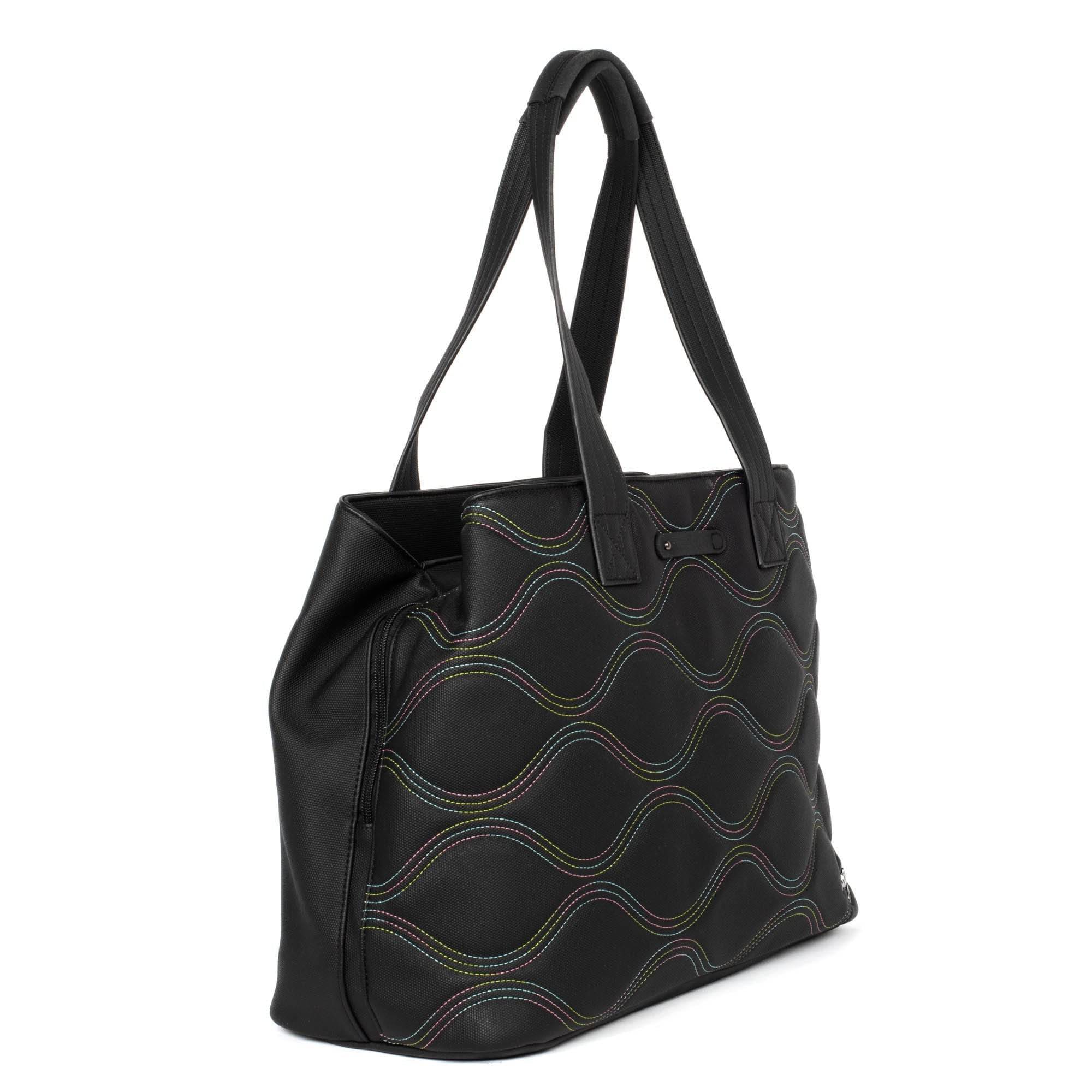 Tempo Matte Luxe VL Tote Bag - BLACK ICEPOP STITCH - TempoML_BlackWithIcePop_02_5e2a7cfc-7d1c-48a7-89c8-3df925bcf259