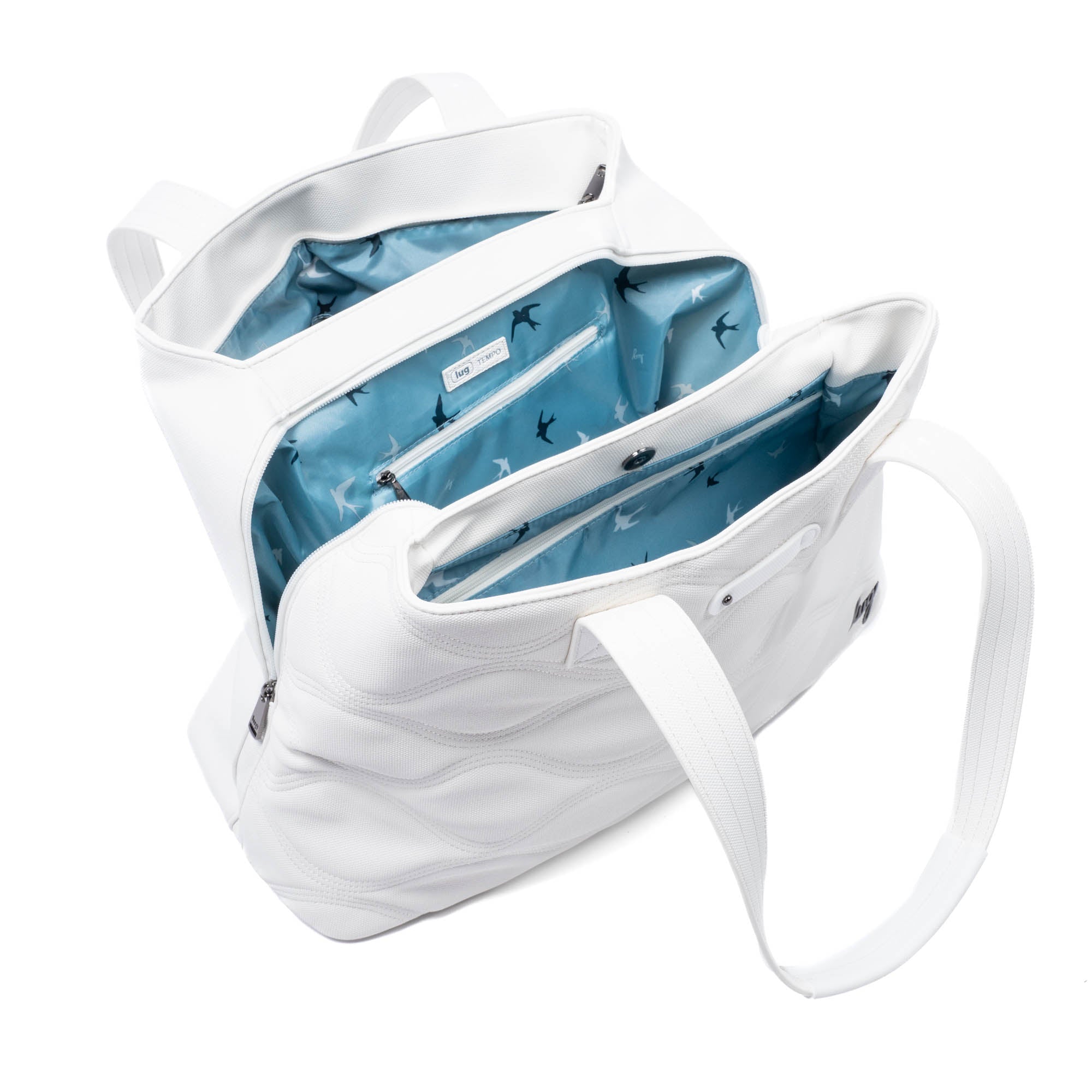 Tempo Matte Luxe VL Tote Bag - WHITE 2 - TempoML_White_05