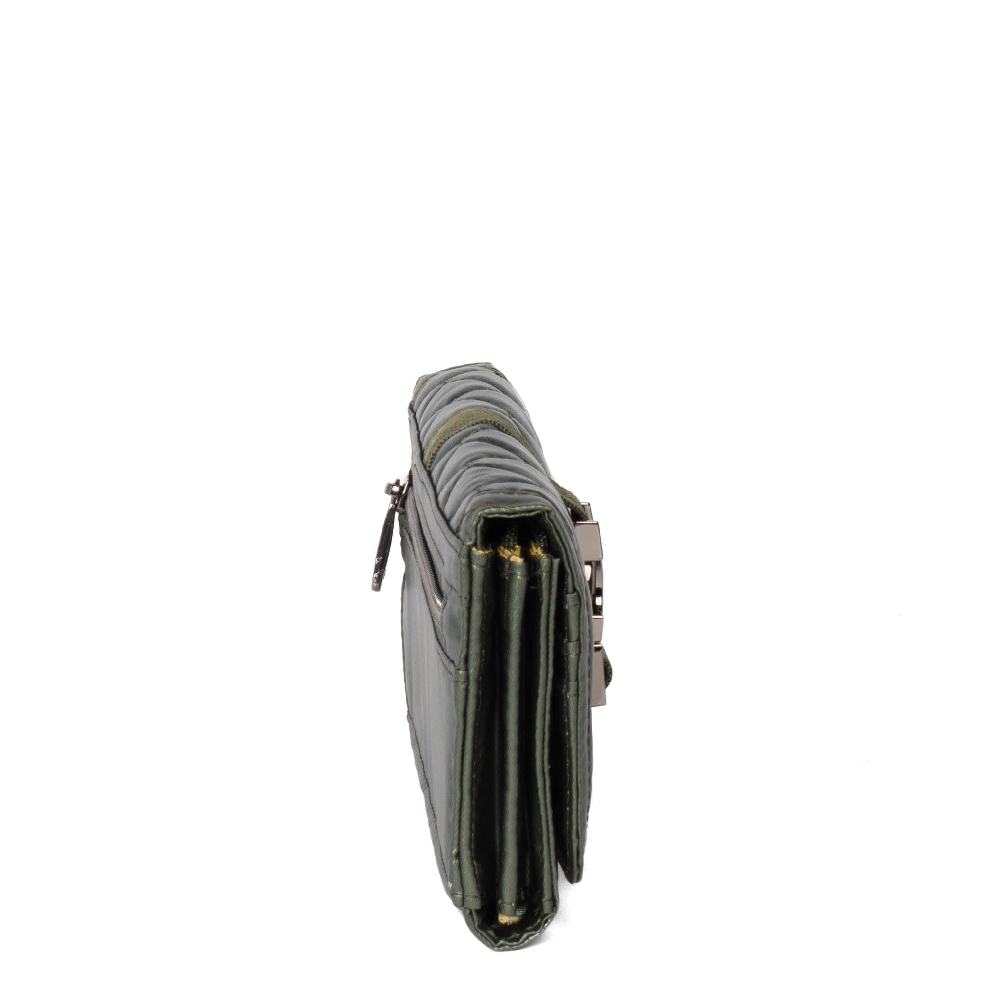 Throttle RFID Wallet - METALLIC OLIVE - Throttle_MetallicOlive_03