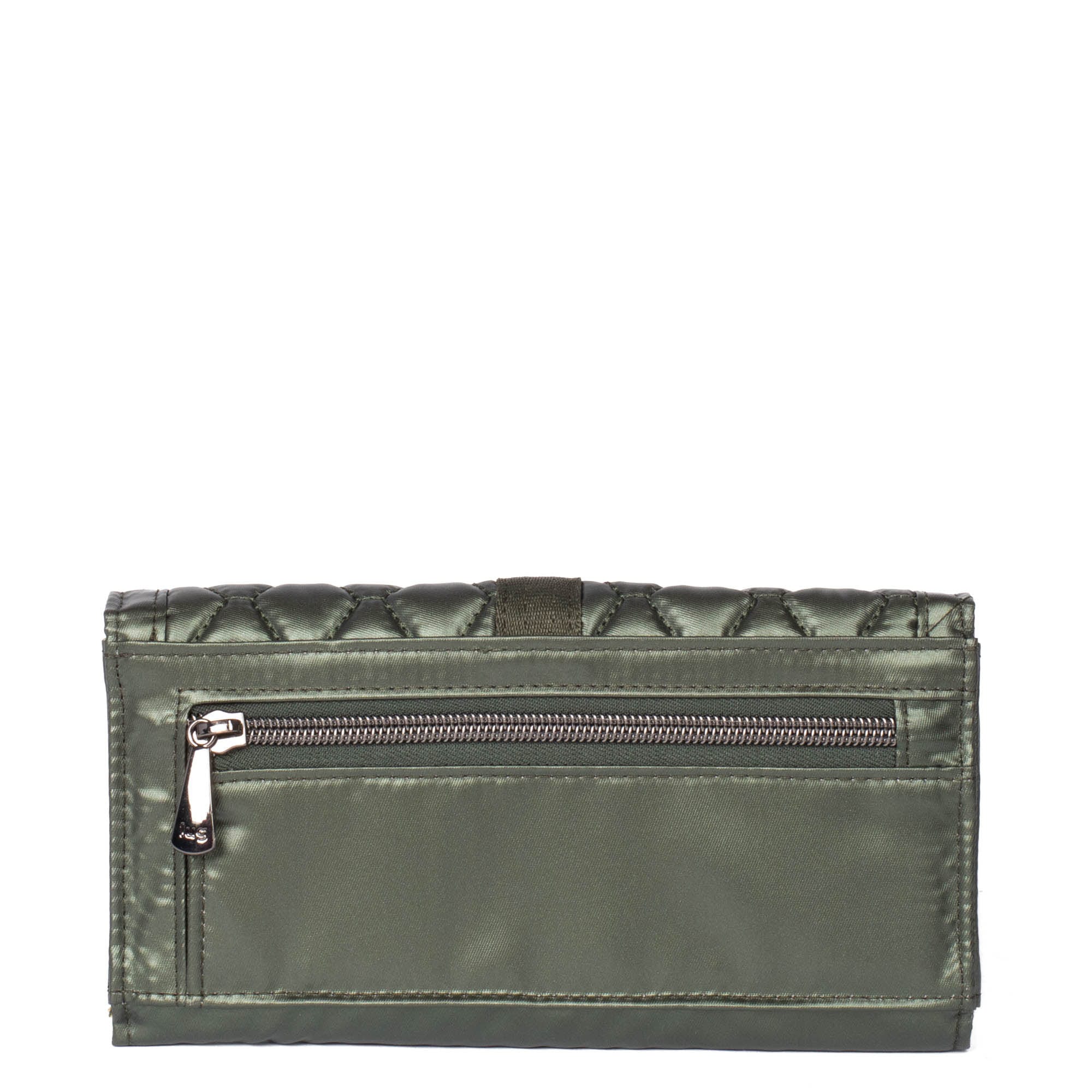 Throttle RFID Wallet - METALLIC OLIVE - Throttle_MetallicOlive_04