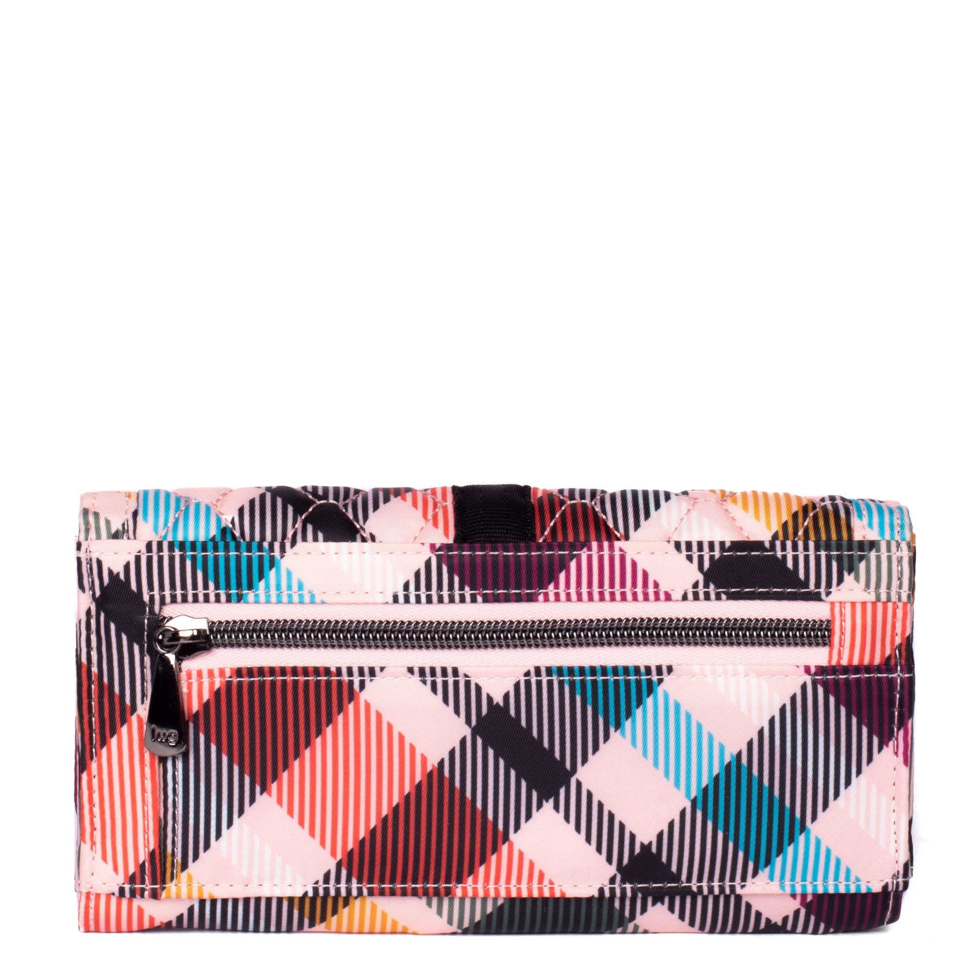 Throttle RFID Wallet - PINK PLAID - Throttle_PinkPlaid_04