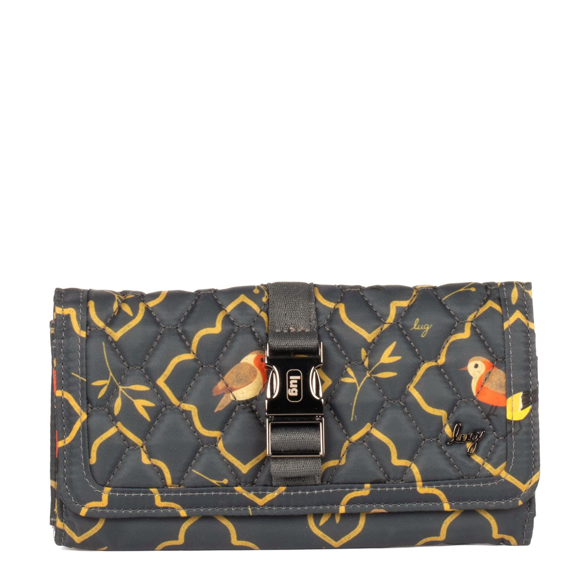 Throttle RFID Wallet - SONGBIRDS GREY - Throttle_SongbirdsGrey_01