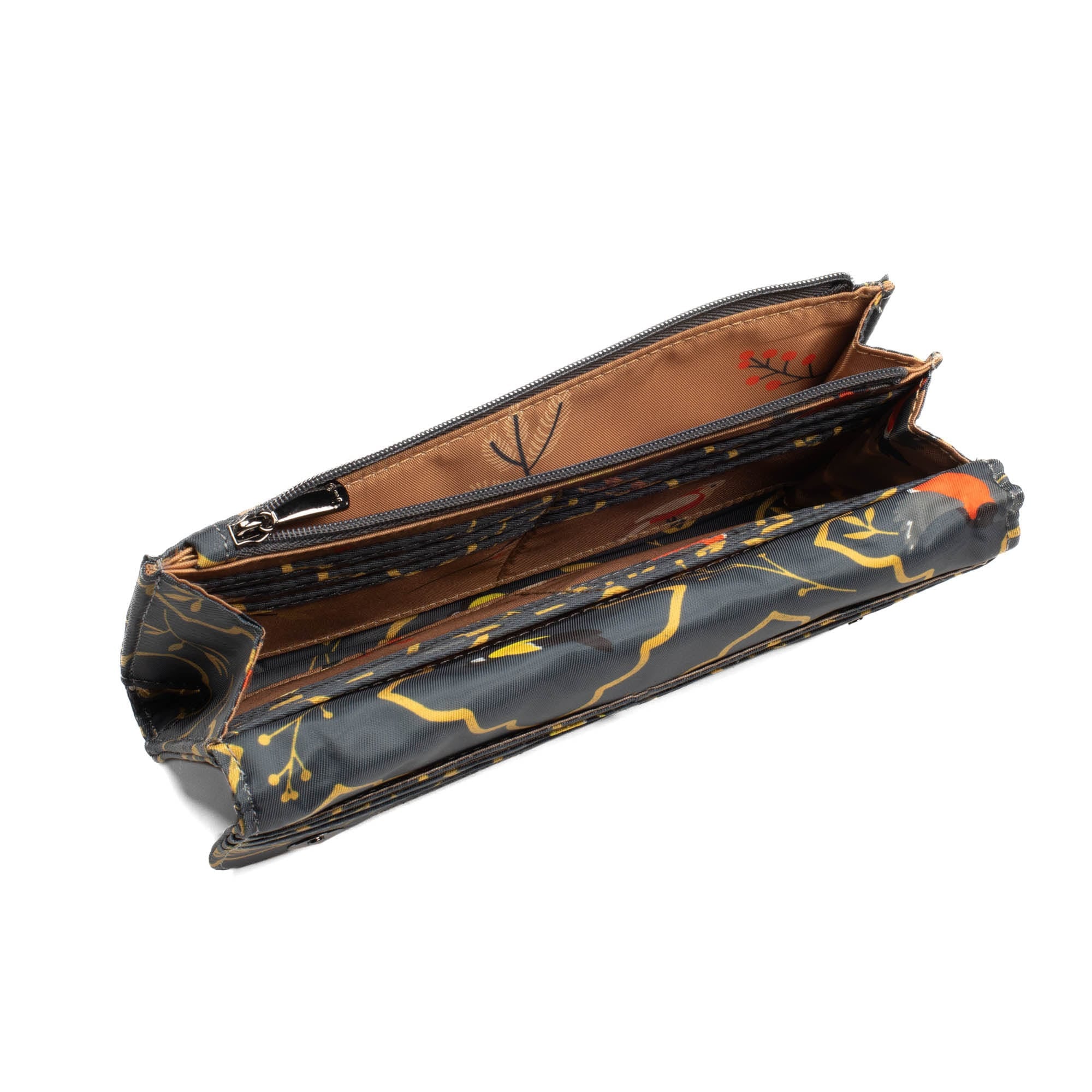 Throttle RFID Wallet - SONGBIRDS GREY - Throttle_SongbirdsGrey_05