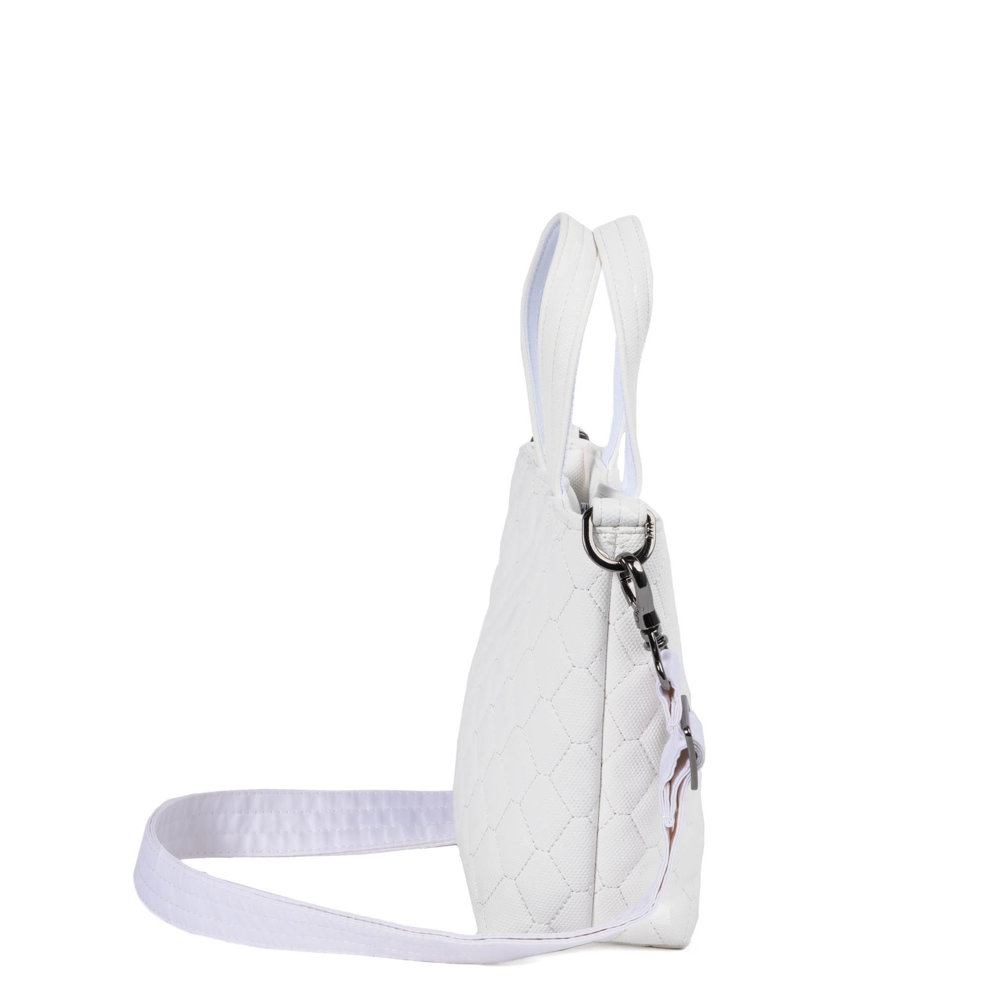 Tip Toe Matte Luxe VL Crossbody Bag - WHITE - TipToe_ML_White_03