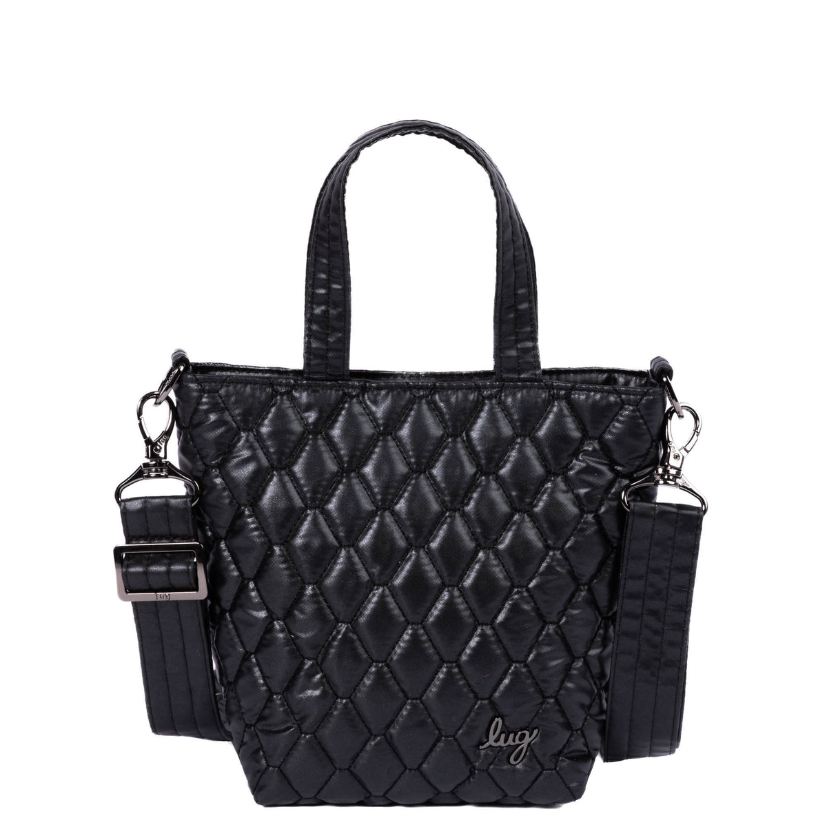 Tip Toe Crossbody Bag - METALLIC BLACK - TipToe_MetallicBlack_01