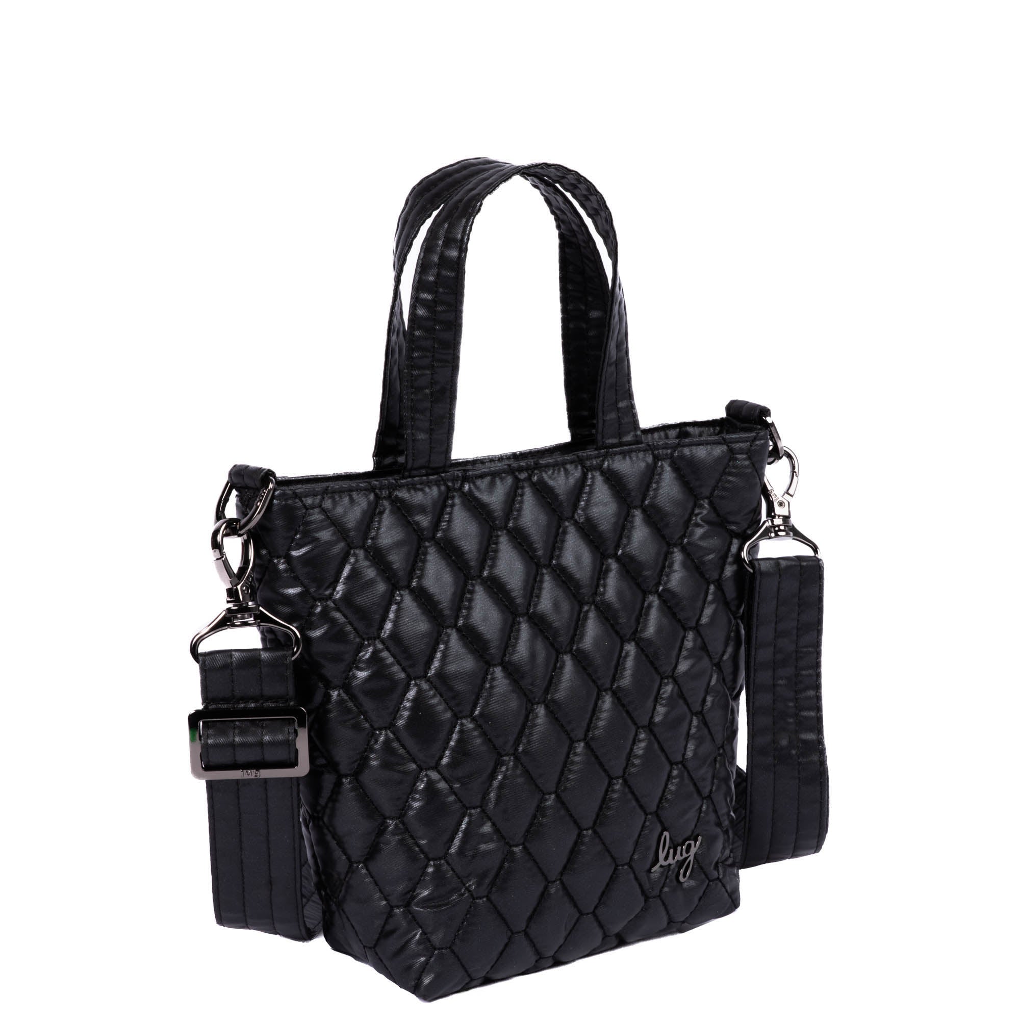 Tip Toe Crossbody Bag - METALLIC BLACK - TipToe_MetallicBlack_02