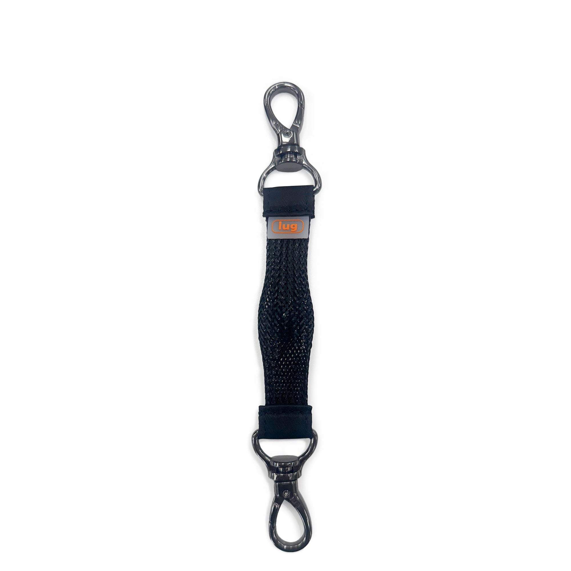 Black Lug toggle sensory keychain accessory from KultureCity x Lug, featuring a compact and textured sensory toy design.