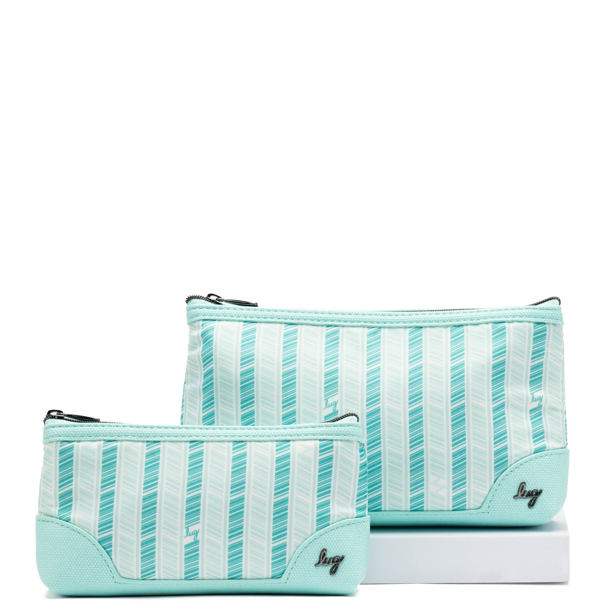 Tootle 2pc Zip Organizers - AQUAMARINE BLUE - Tootle_AquamarineBlue_01