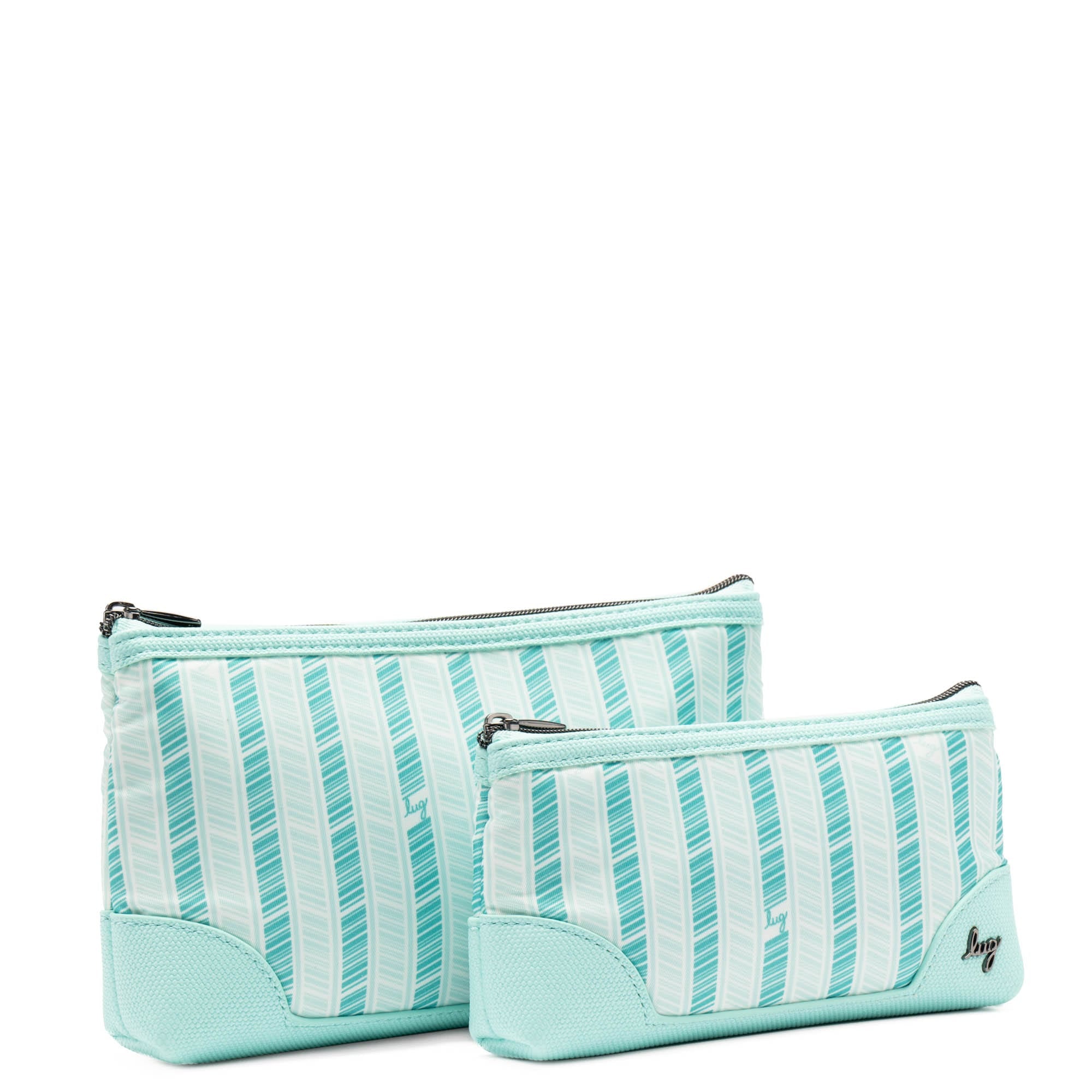 Tootle 2pc Zip Organizers - AQUAMARINE BLUE - Tootle_AquamarineBlue_02